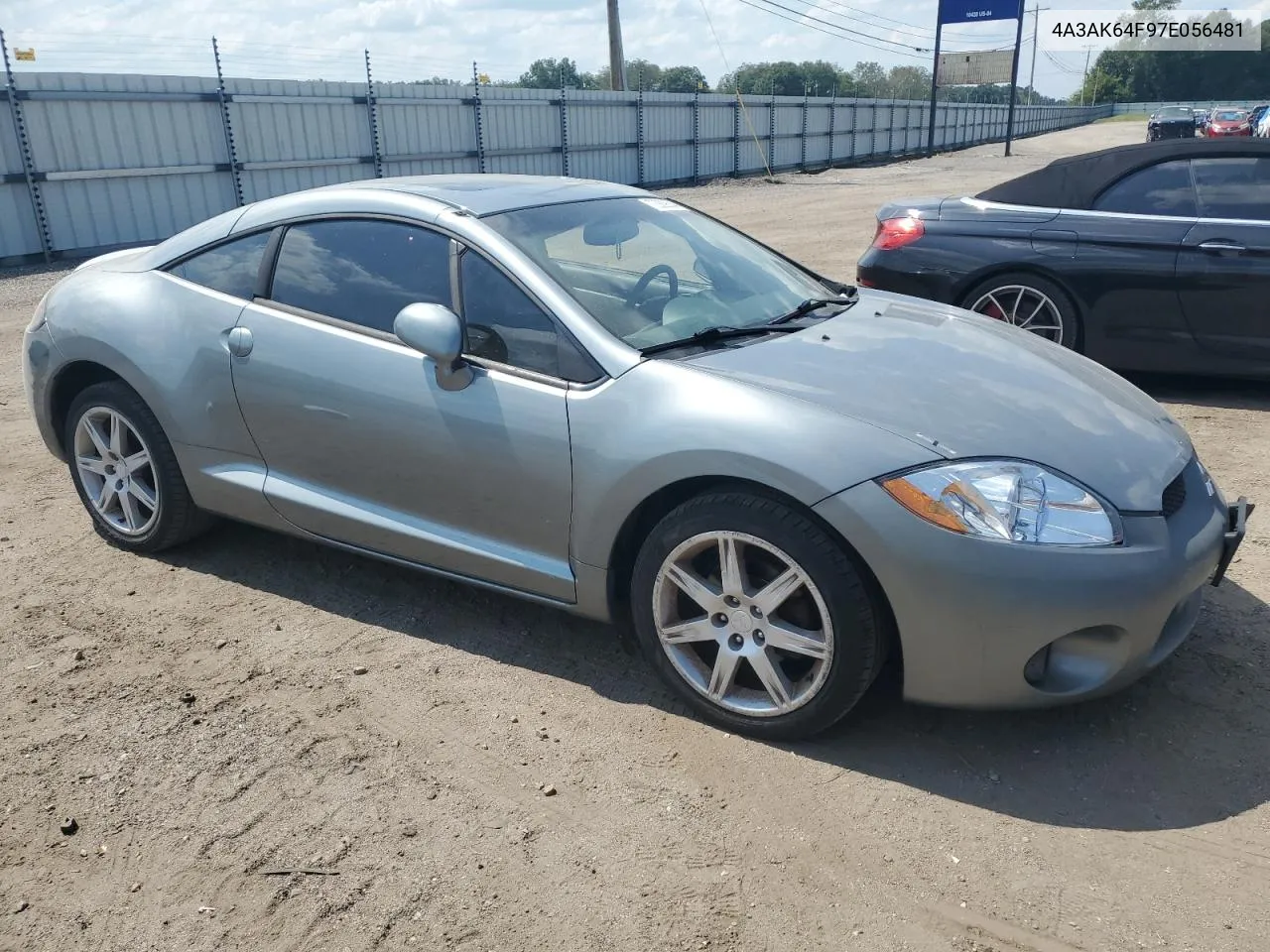 2007 Mitsubishi Eclipse Es VIN: 4A3AK64F97E056481 Lot: 72369634