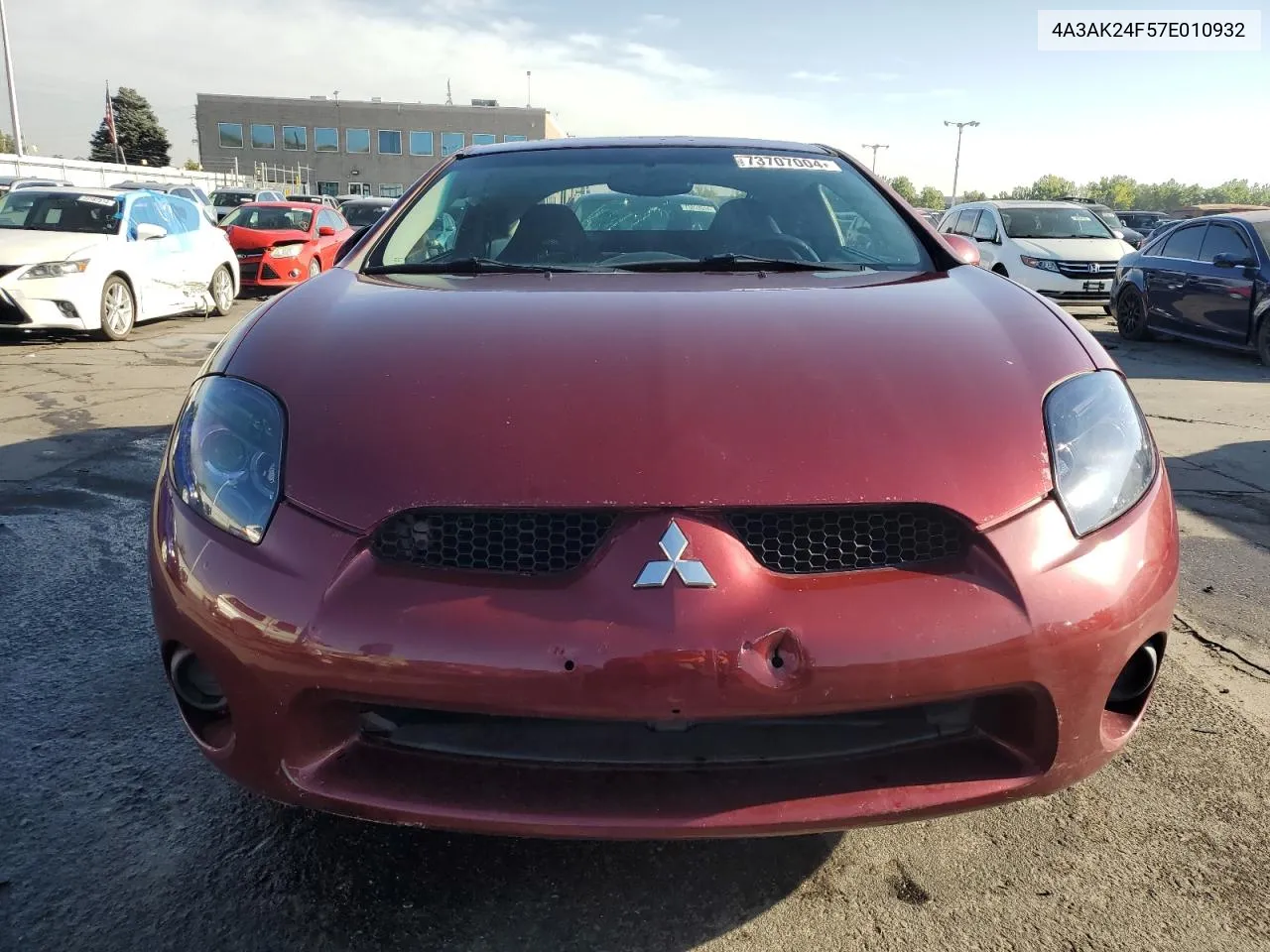 2007 Mitsubishi Eclipse Gs VIN: 4A3AK24F57E010932 Lot: 73707004