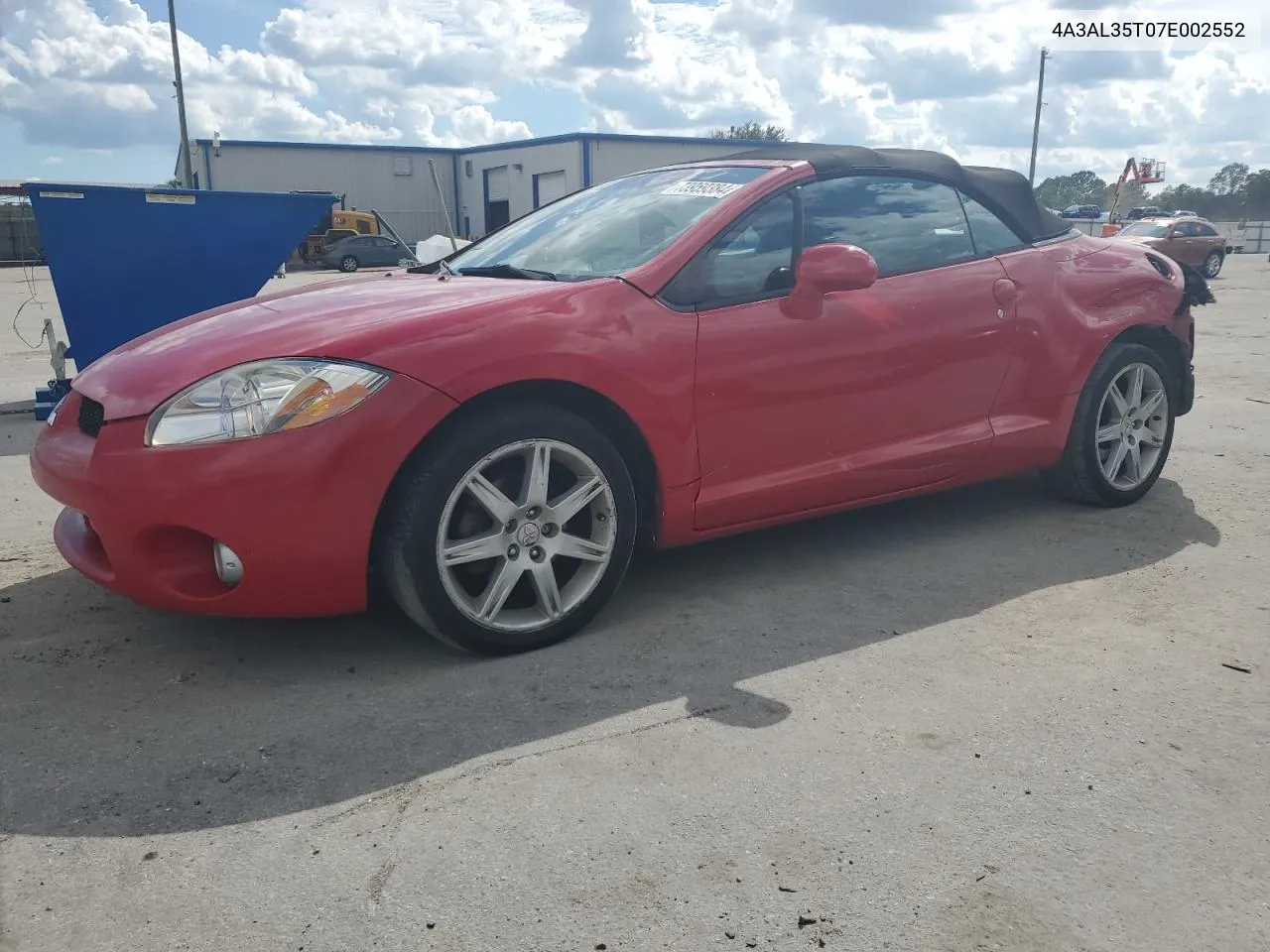 2007 Mitsubishi Eclipse Spyder Gt VIN: 4A3AL35T07E002552 Lot: 73959384