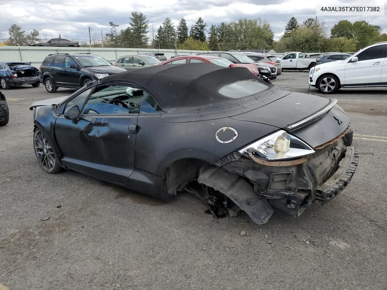 2007 Mitsubishi Eclipse Spyder Gt VIN: 4A3AL35TX7E017382 Lot: 76001374