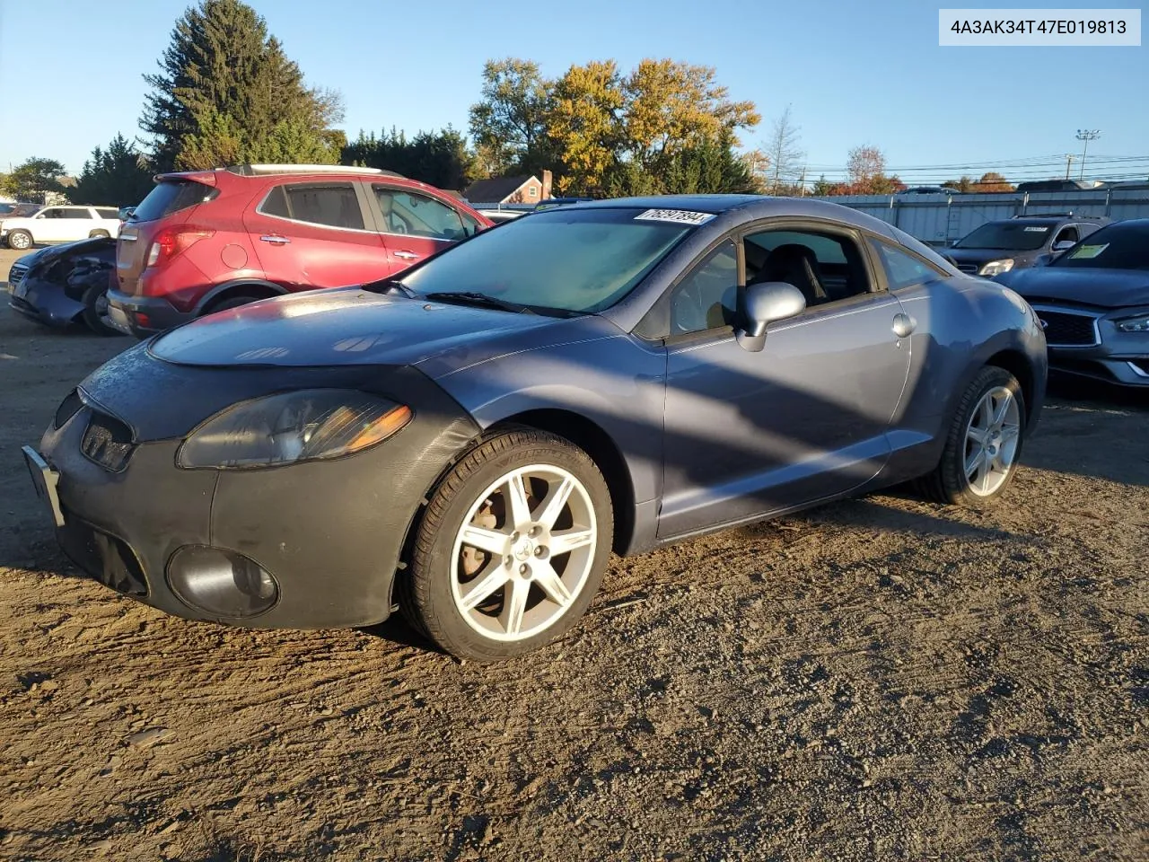 2007 Mitsubishi Eclipse Gt VIN: 4A3AK34T47E019813 Lot: 76297894