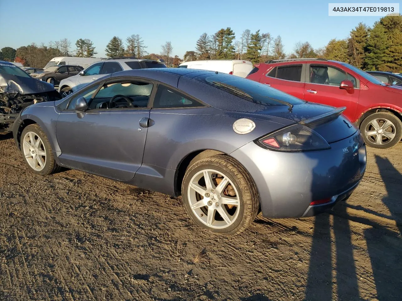 2007 Mitsubishi Eclipse Gt VIN: 4A3AK34T47E019813 Lot: 76297894