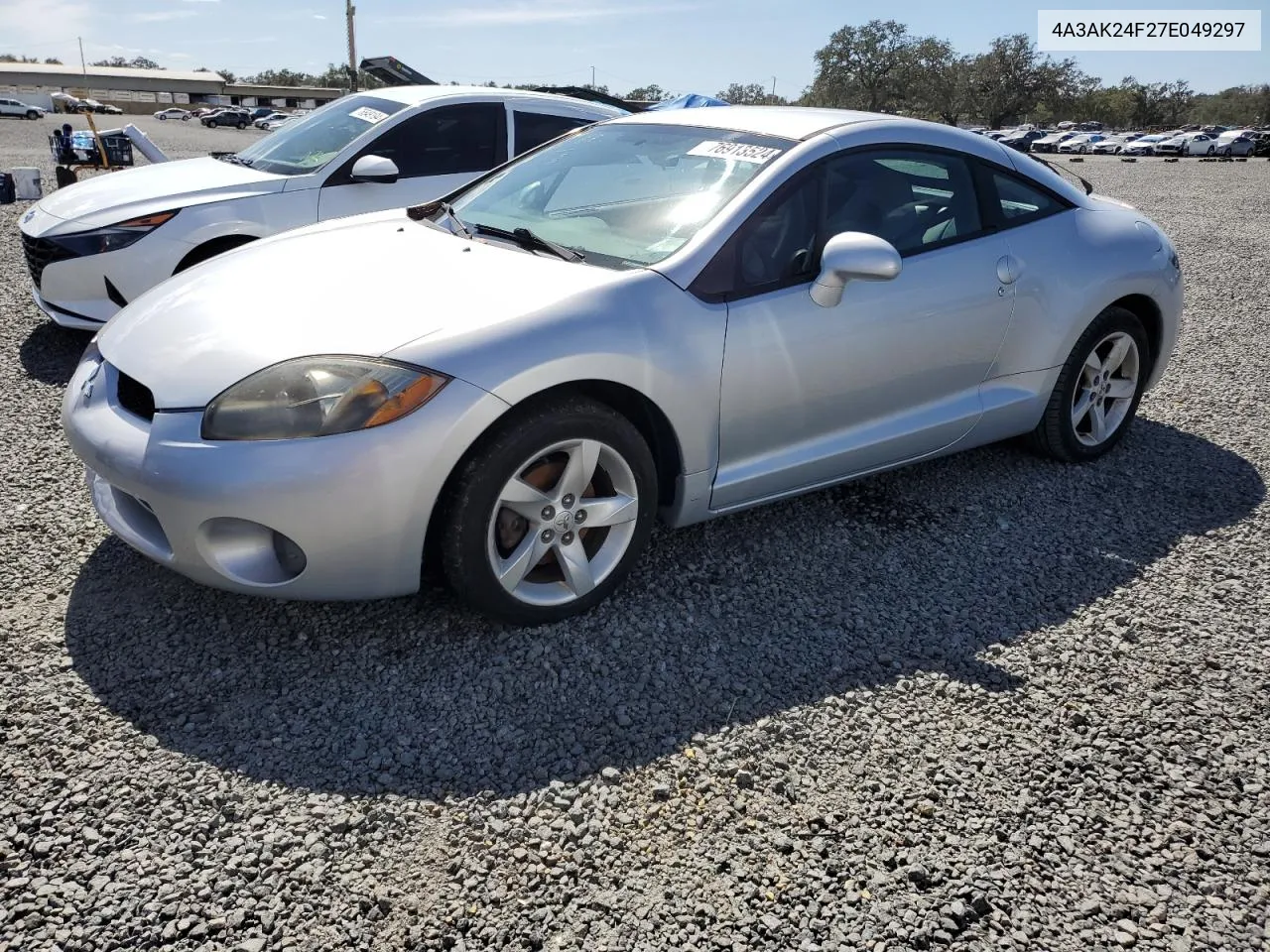 2007 Mitsubishi Eclipse Gs VIN: 4A3AK24F27E049297 Lot: 76913524