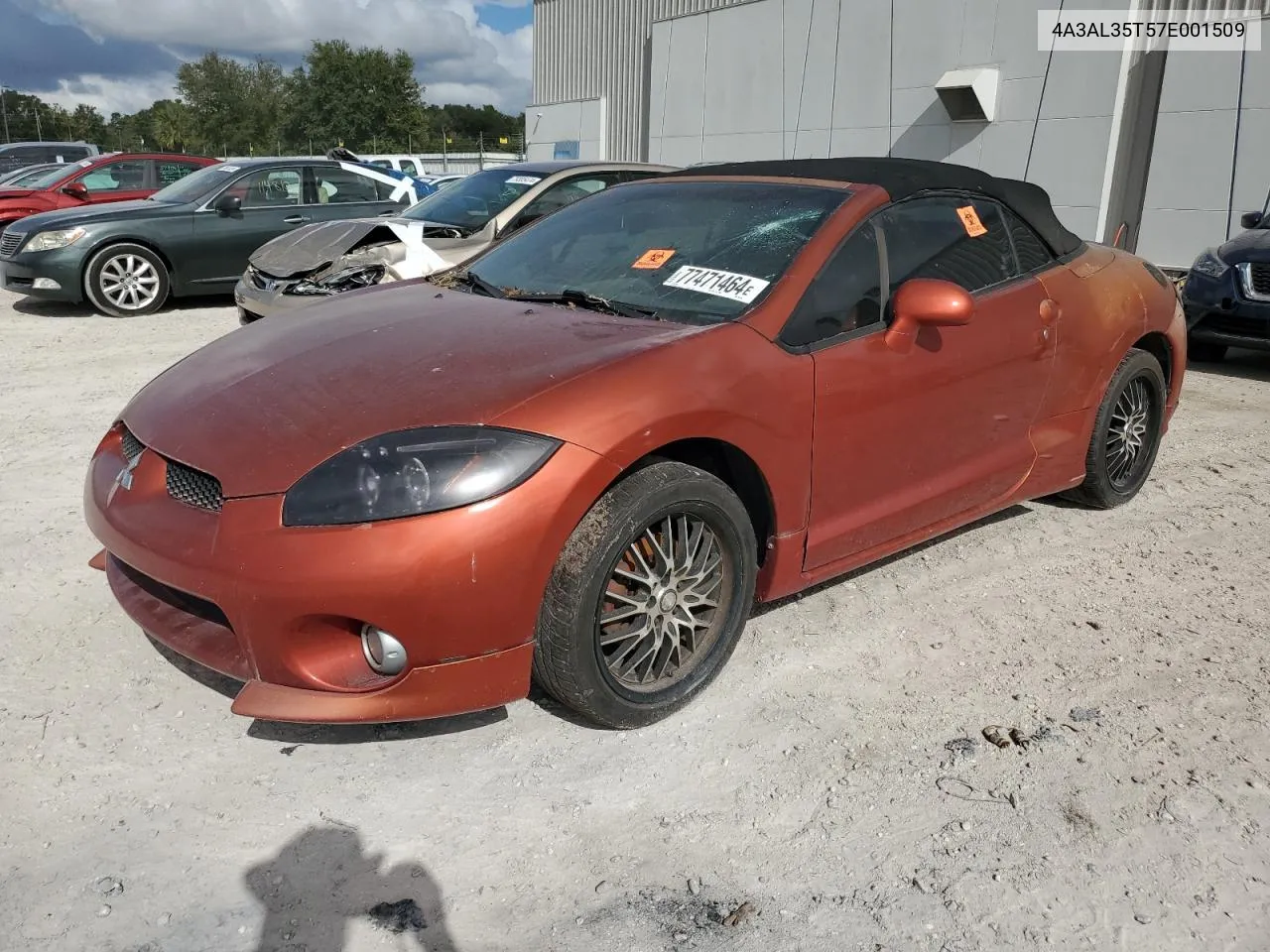 2007 Mitsubishi Eclipse Spyder Gt VIN: 4A3AL35T57E001509 Lot: 77471464