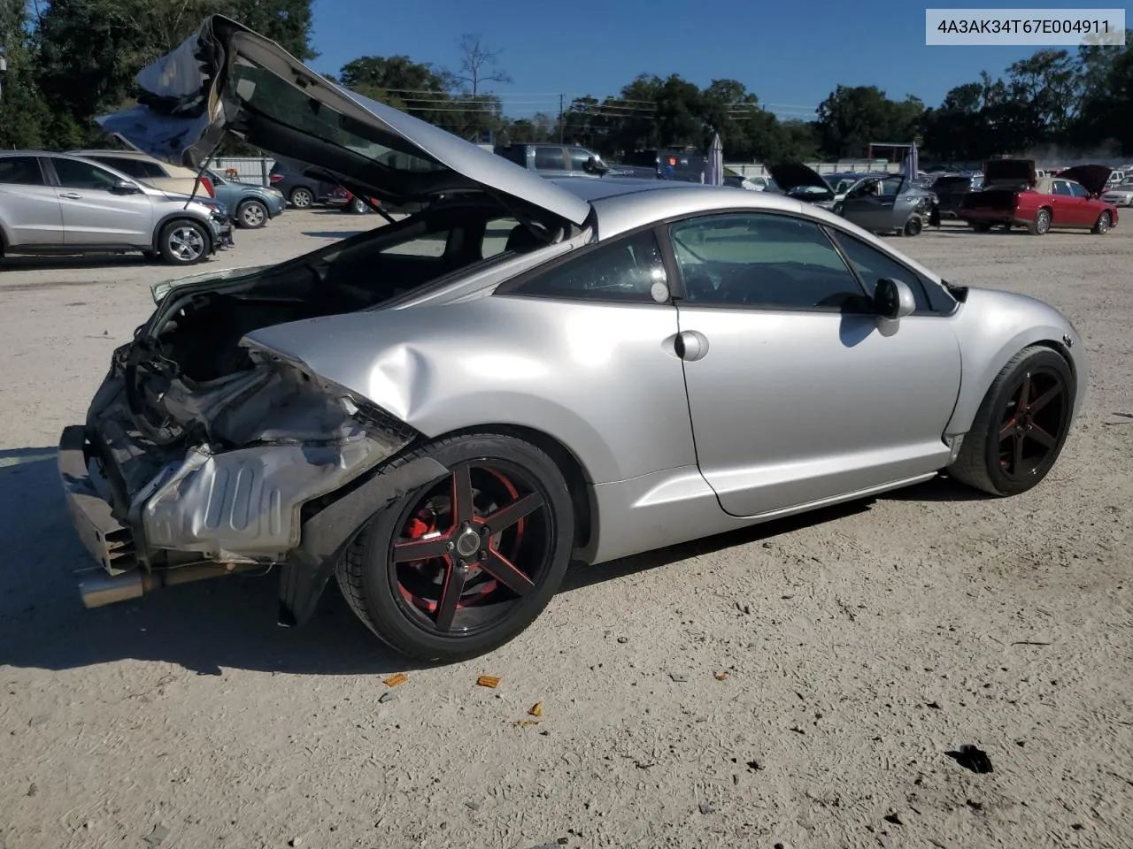 4A3AK34T67E004911 2007 Mitsubishi Eclipse Gt