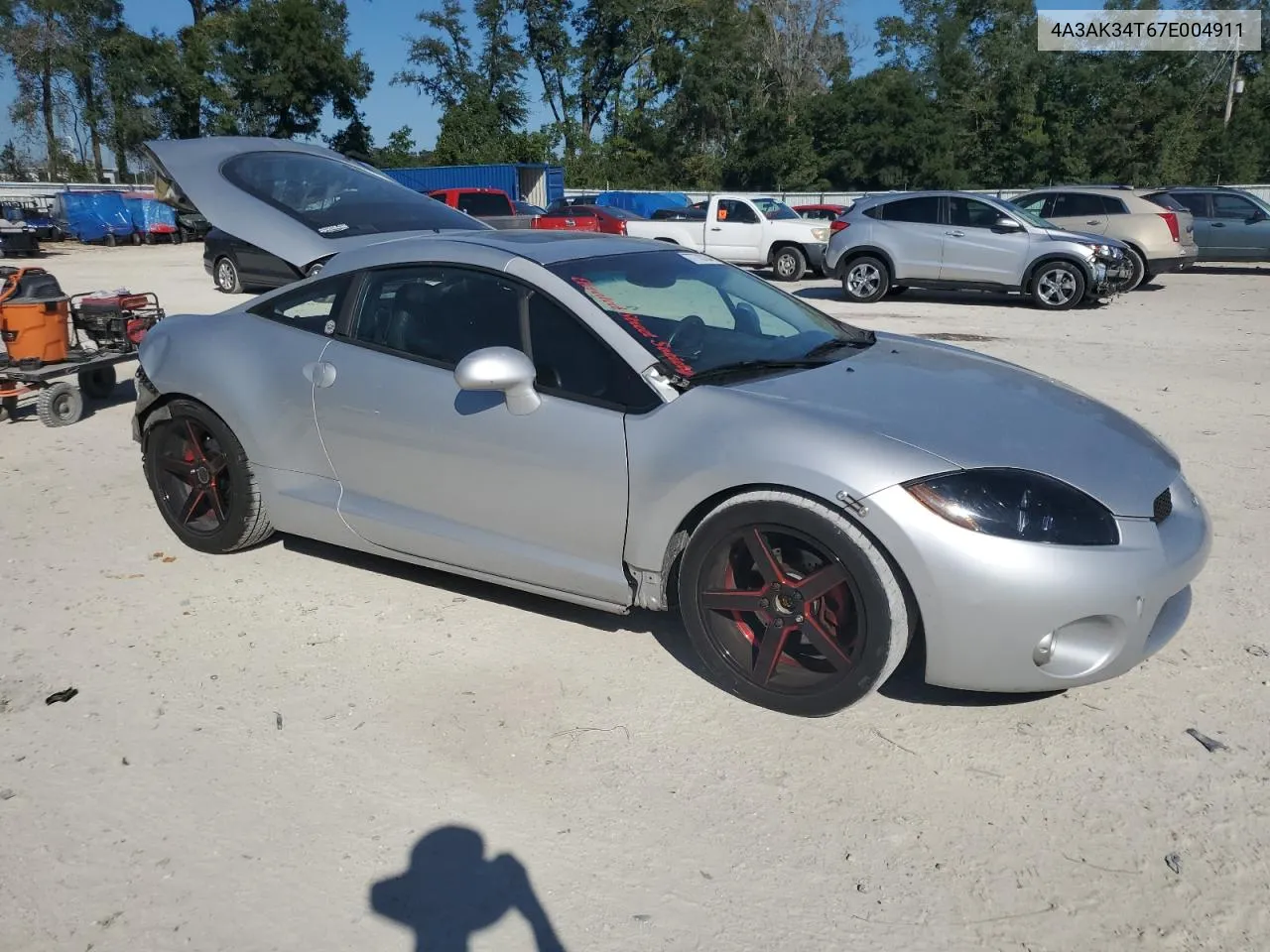 2007 Mitsubishi Eclipse Gt VIN: 4A3AK34T67E004911 Lot: 77770734