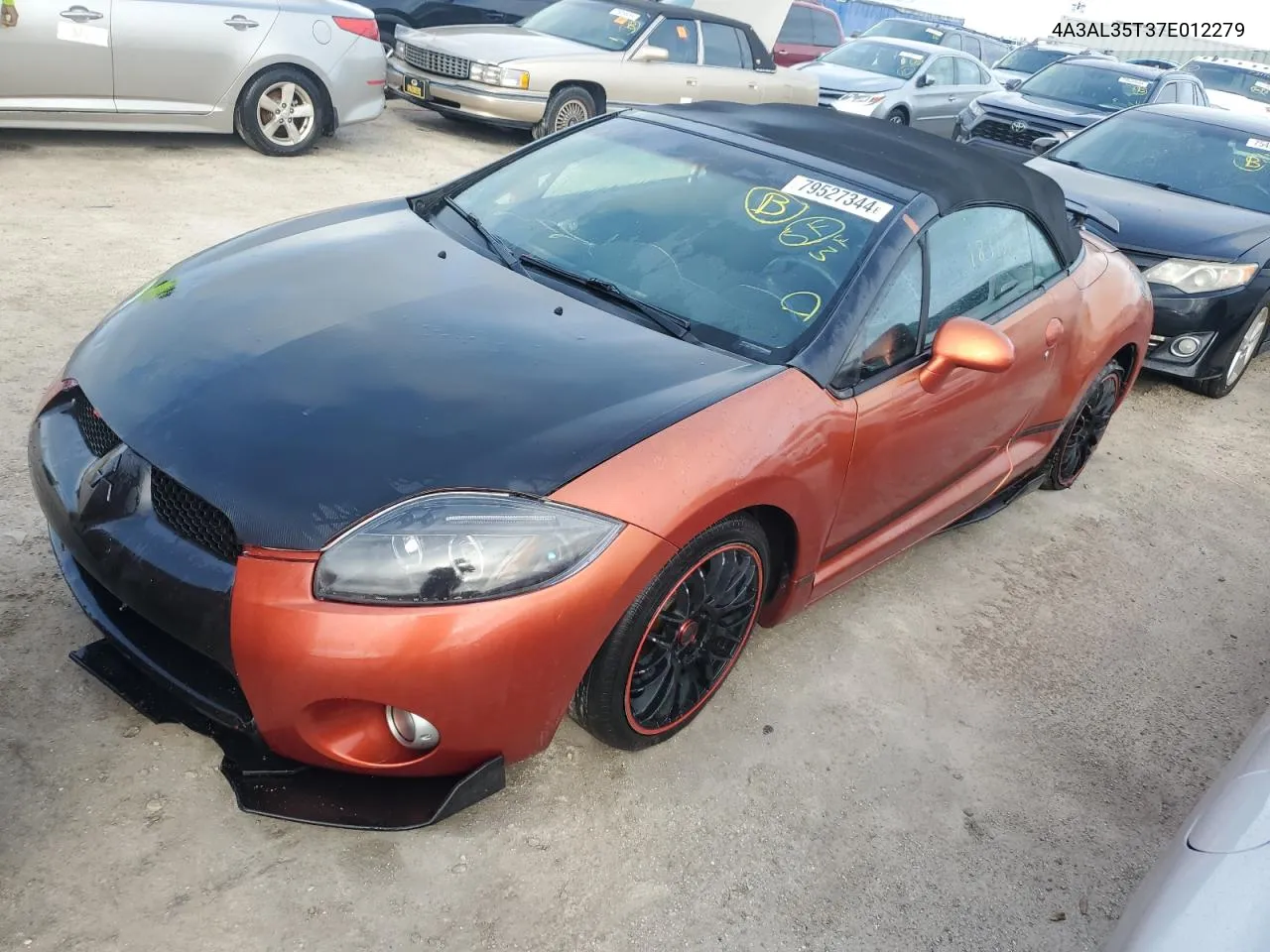 2007 Mitsubishi Eclipse Spyder Gt VIN: 4A3AL35T37E012279 Lot: 79527344