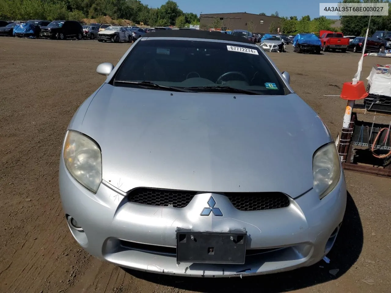 2008 Mitsubishi Eclipse Spyder Gt VIN: 4A3AL35T68E003027 Lot: 67772274