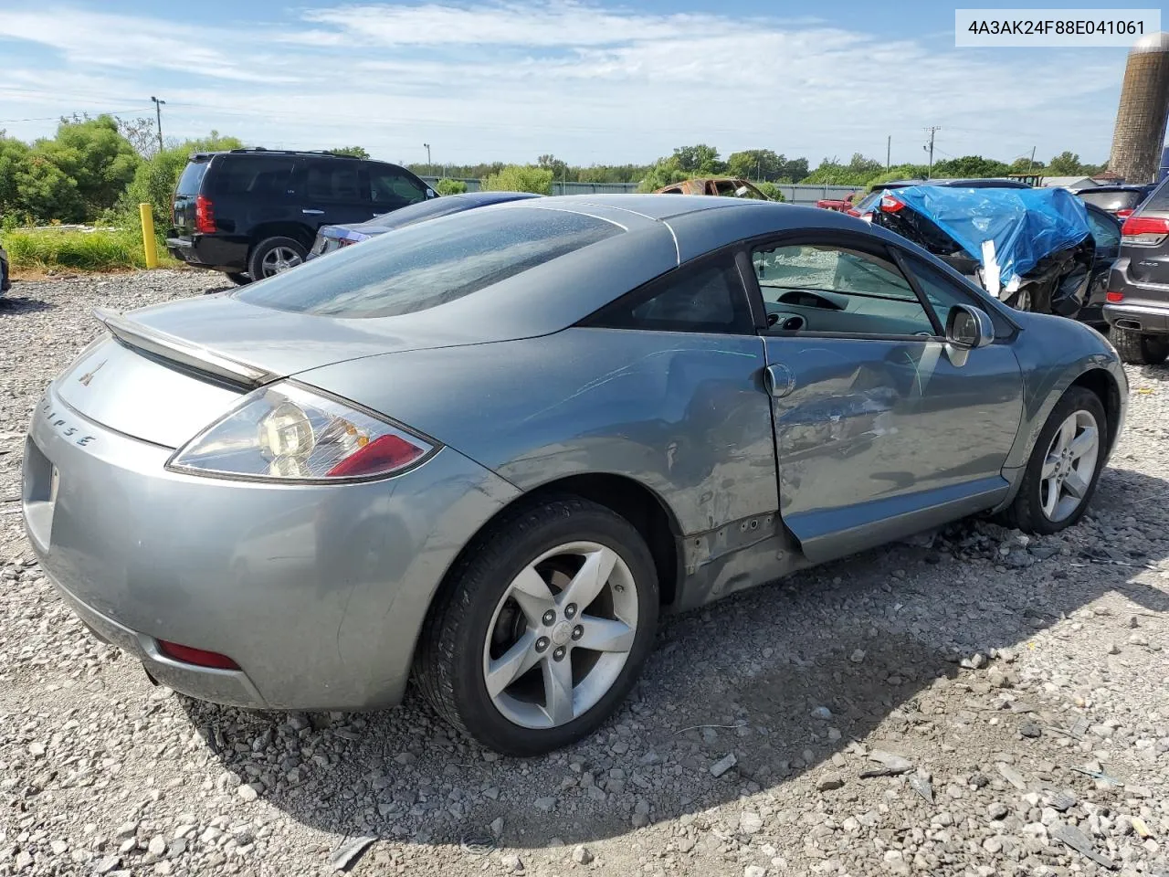 2008 Mitsubishi Eclipse Gs VIN: 4A3AK24F88E041061 Lot: 69770014