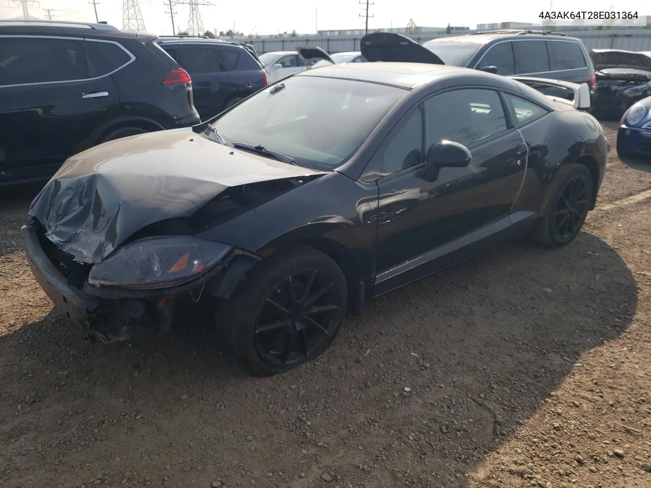 4A3AK64T28E031364 2008 Mitsubishi Eclipse Se