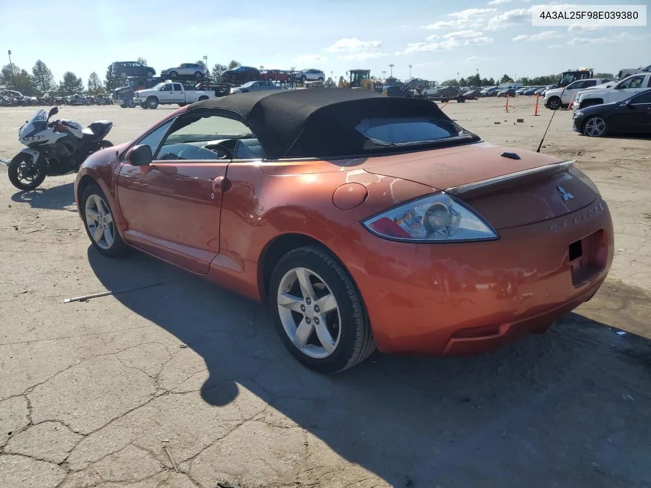 2008 Mitsubishi Eclipse Spyder Gs VIN: 4A3AL25F98E039380 Lot: 70479844