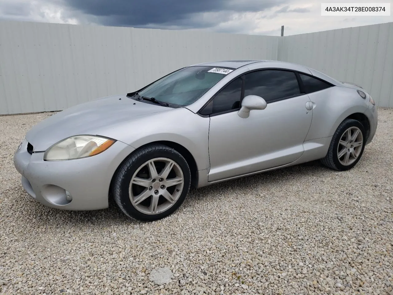 2008 Mitsubishi Eclipse Gt VIN: 4A3AK34T28E008374 Lot: 70987144