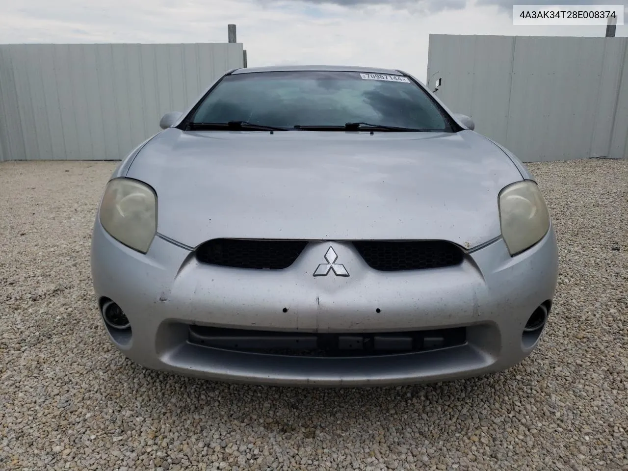 2008 Mitsubishi Eclipse Gt VIN: 4A3AK34T28E008374 Lot: 70987144