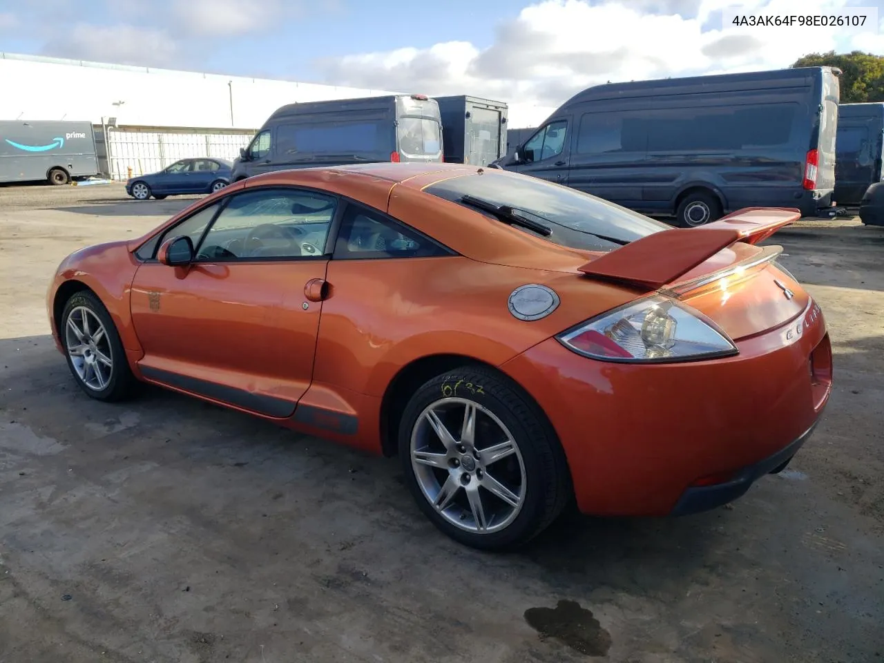 2008 Mitsubishi Eclipse Se VIN: 4A3AK64F98E026107 Lot: 71086514