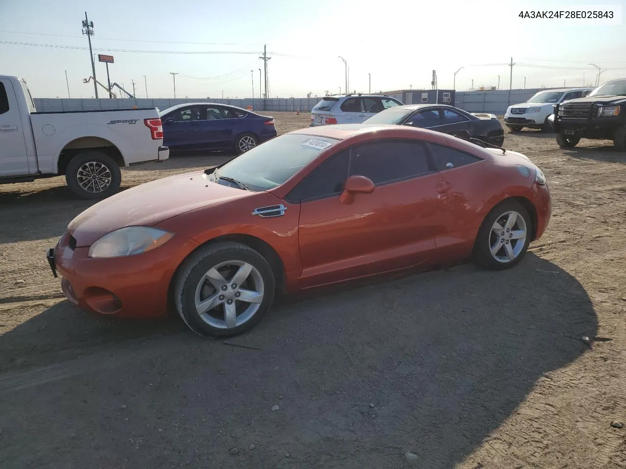 2008 Mitsubishi Eclipse Gs VIN: 4A3AK24F28E025843 Lot: 74224814