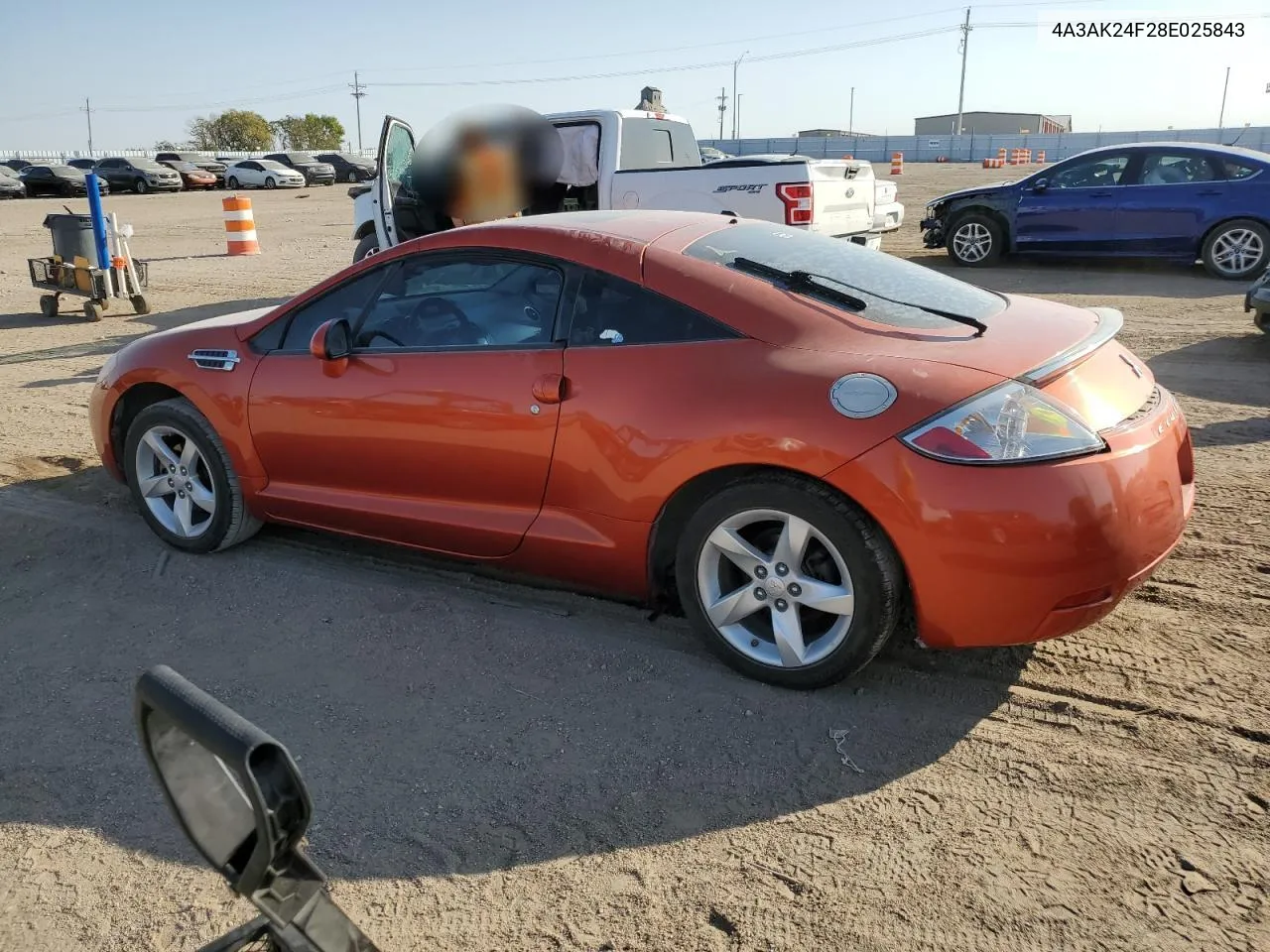 2008 Mitsubishi Eclipse Gs VIN: 4A3AK24F28E025843 Lot: 74224814