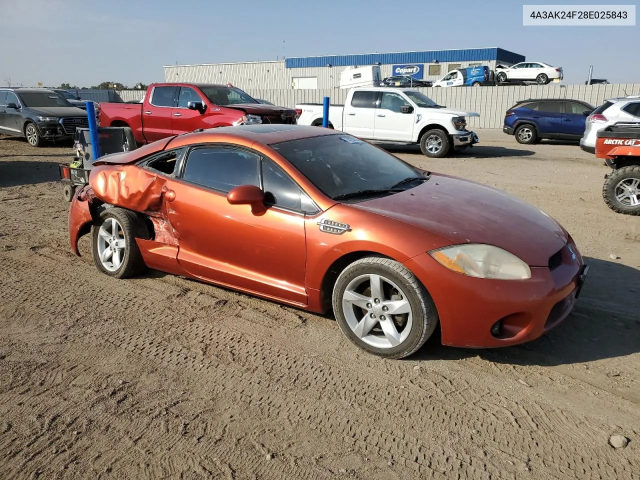 2008 Mitsubishi Eclipse Gs VIN: 4A3AK24F28E025843 Lot: 74224814