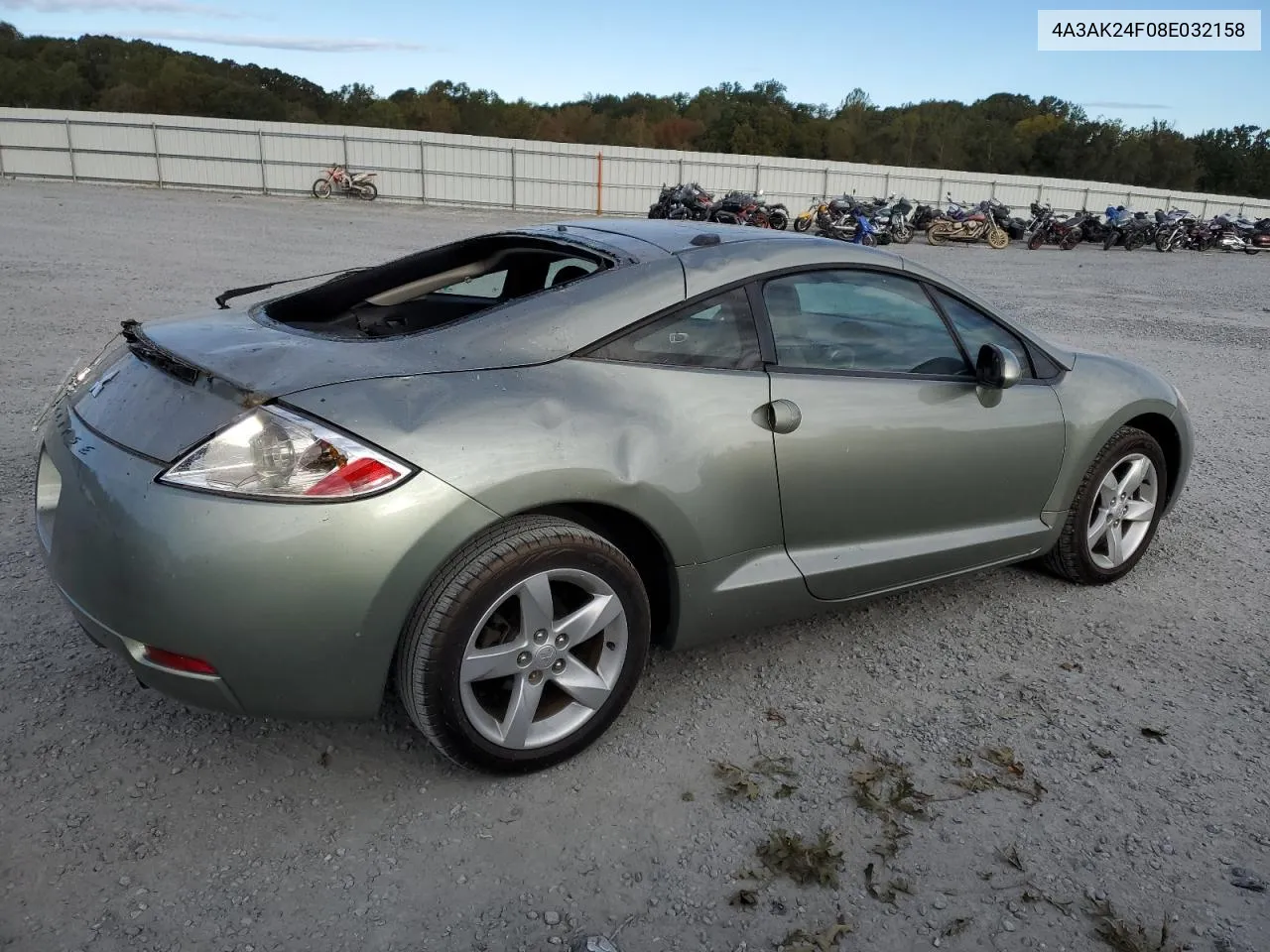 2008 Mitsubishi Eclipse Gs VIN: 4A3AK24F08E032158 Lot: 76334544