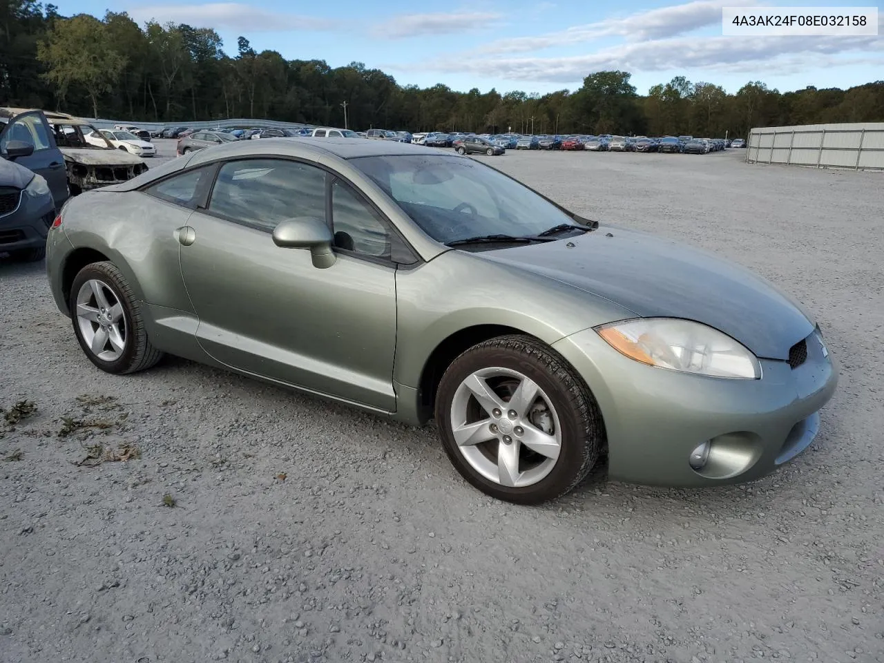 2008 Mitsubishi Eclipse Gs VIN: 4A3AK24F08E032158 Lot: 76334544