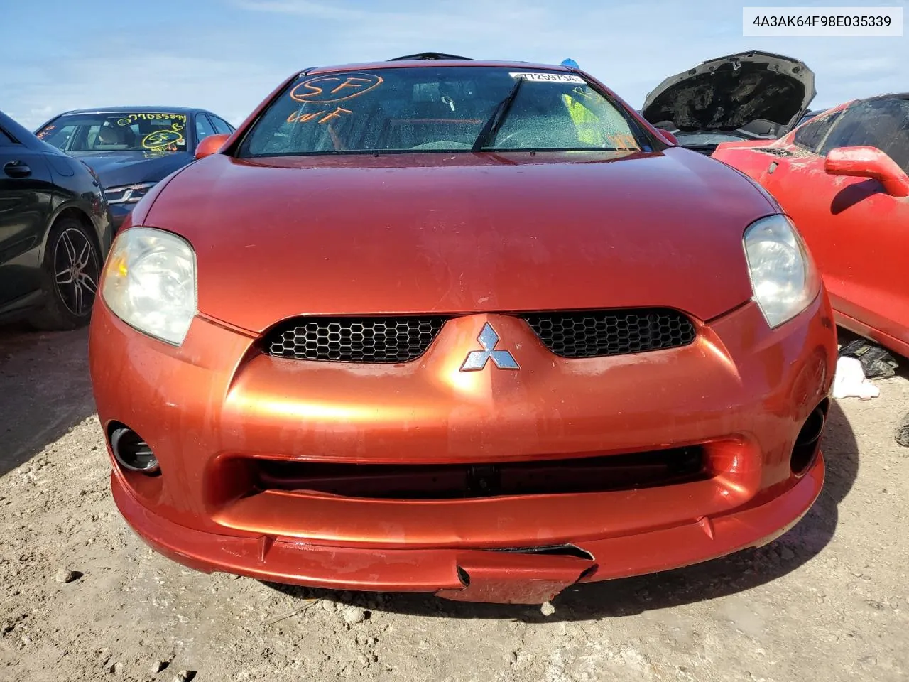 2008 Mitsubishi Eclipse Se VIN: 4A3AK64F98E035339 Lot: 77259734