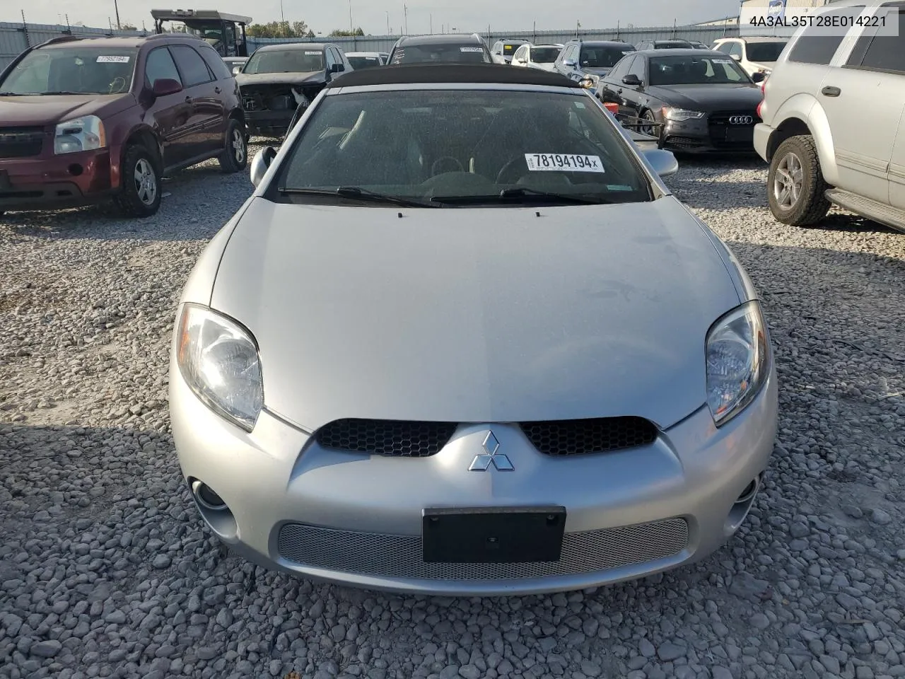 2008 Mitsubishi Eclipse Spyder Gt VIN: 4A3AL35T28E014221 Lot: 78194194