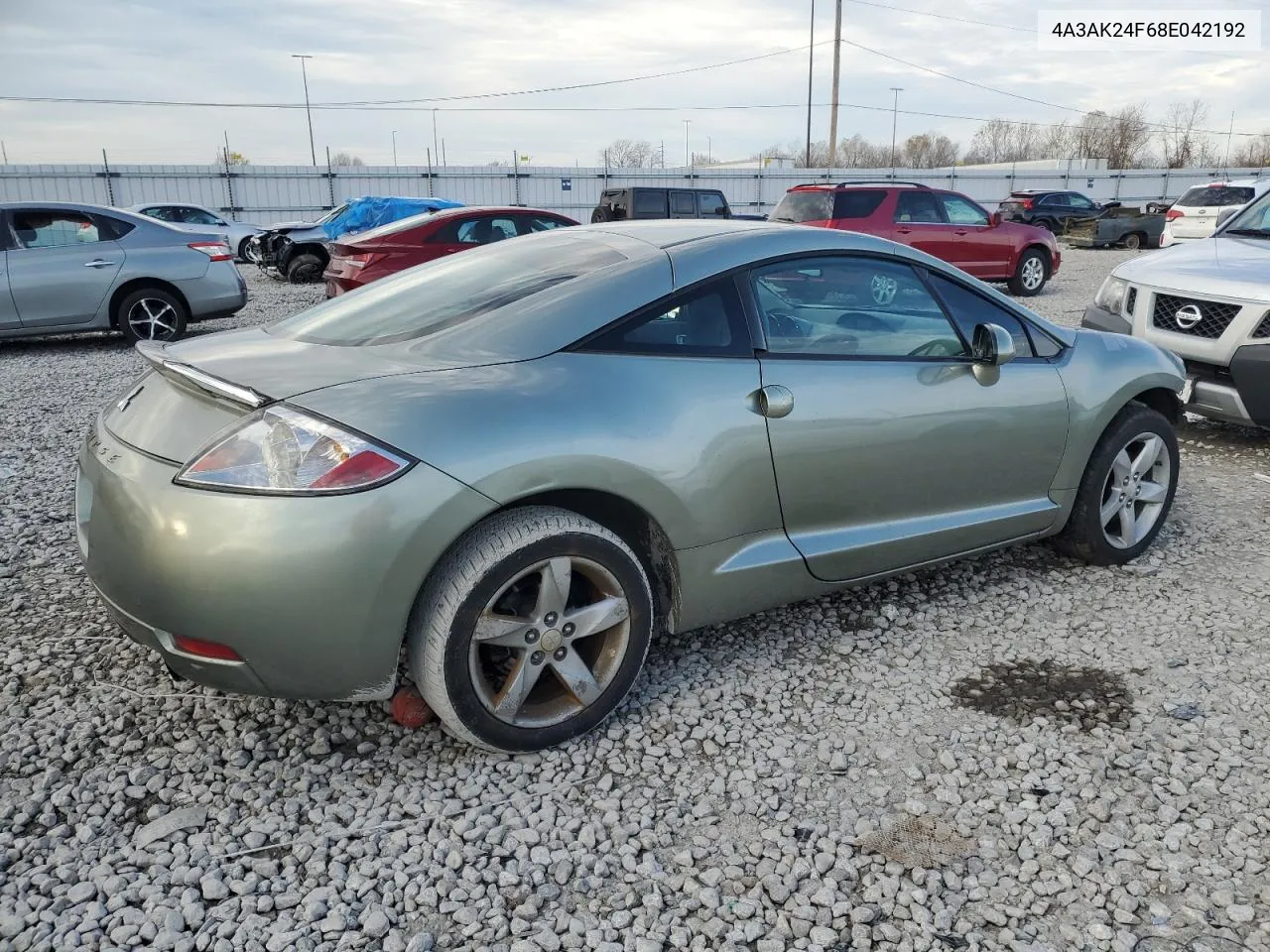 2008 Mitsubishi Eclipse Gs VIN: 4A3AK24F68E042192 Lot: 78956863