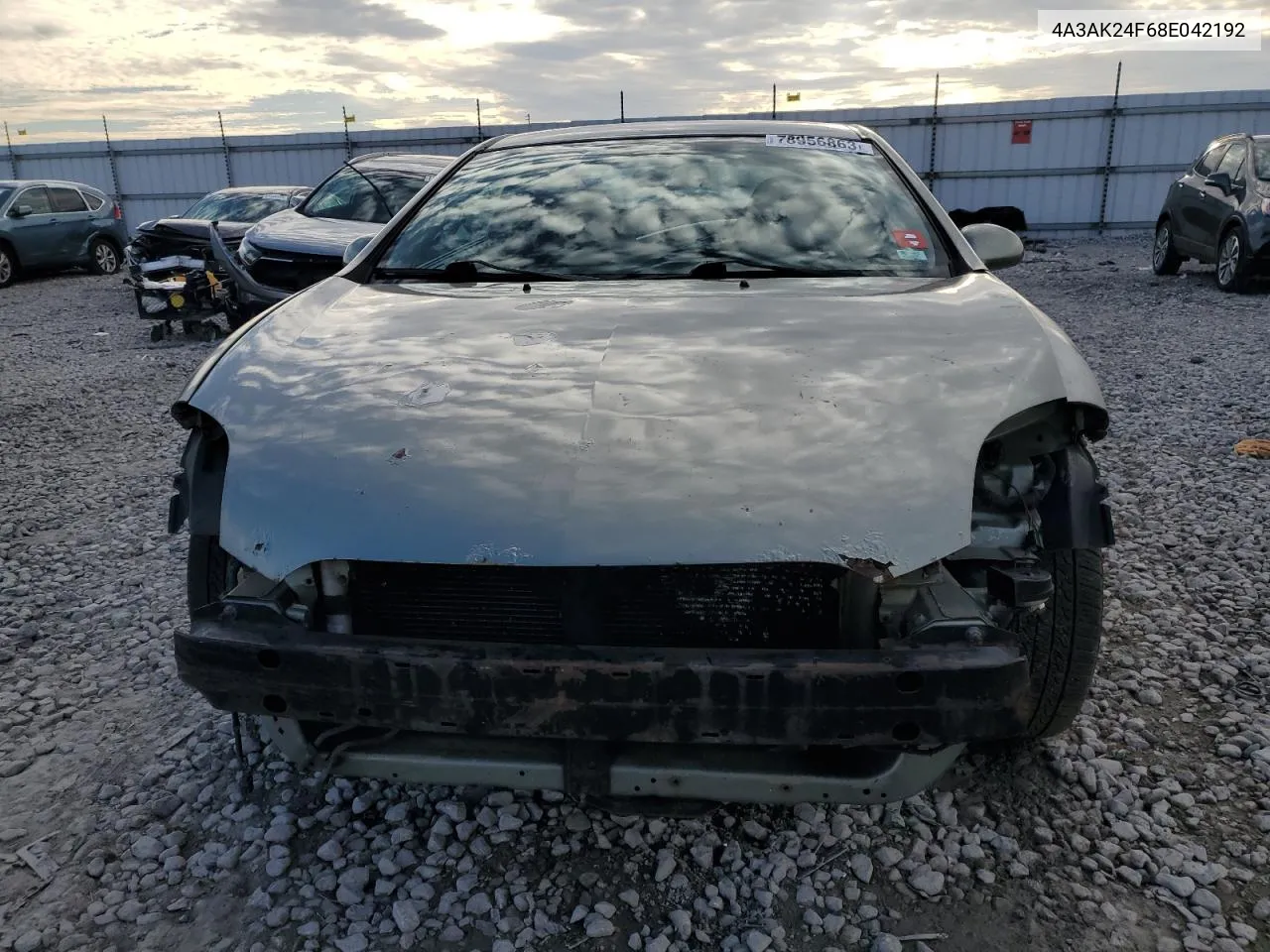 2008 Mitsubishi Eclipse Gs VIN: 4A3AK24F68E042192 Lot: 78956863