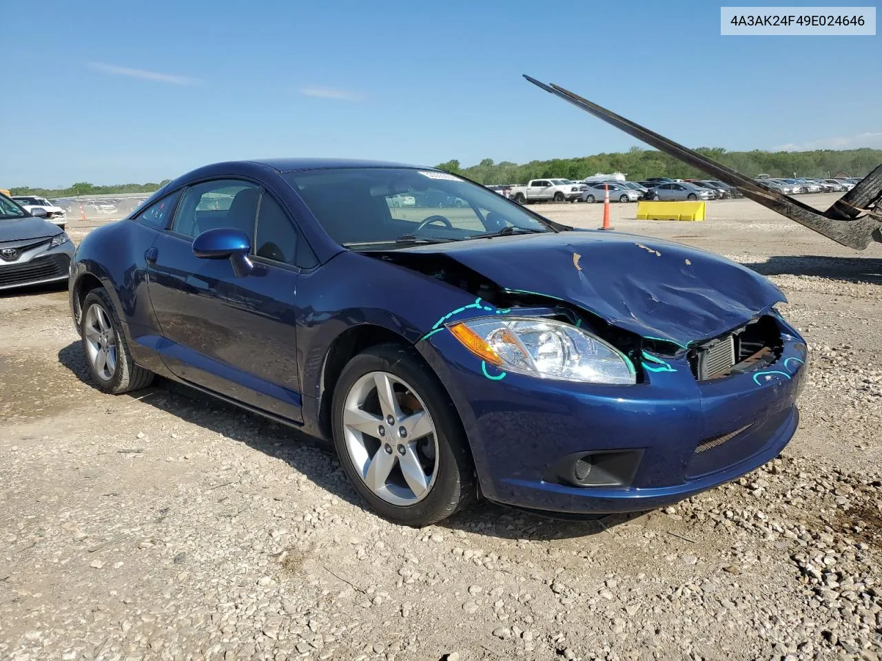 2009 Mitsubishi Eclipse Gs VIN: 4A3AK24F49E024646 Lot: 53035654