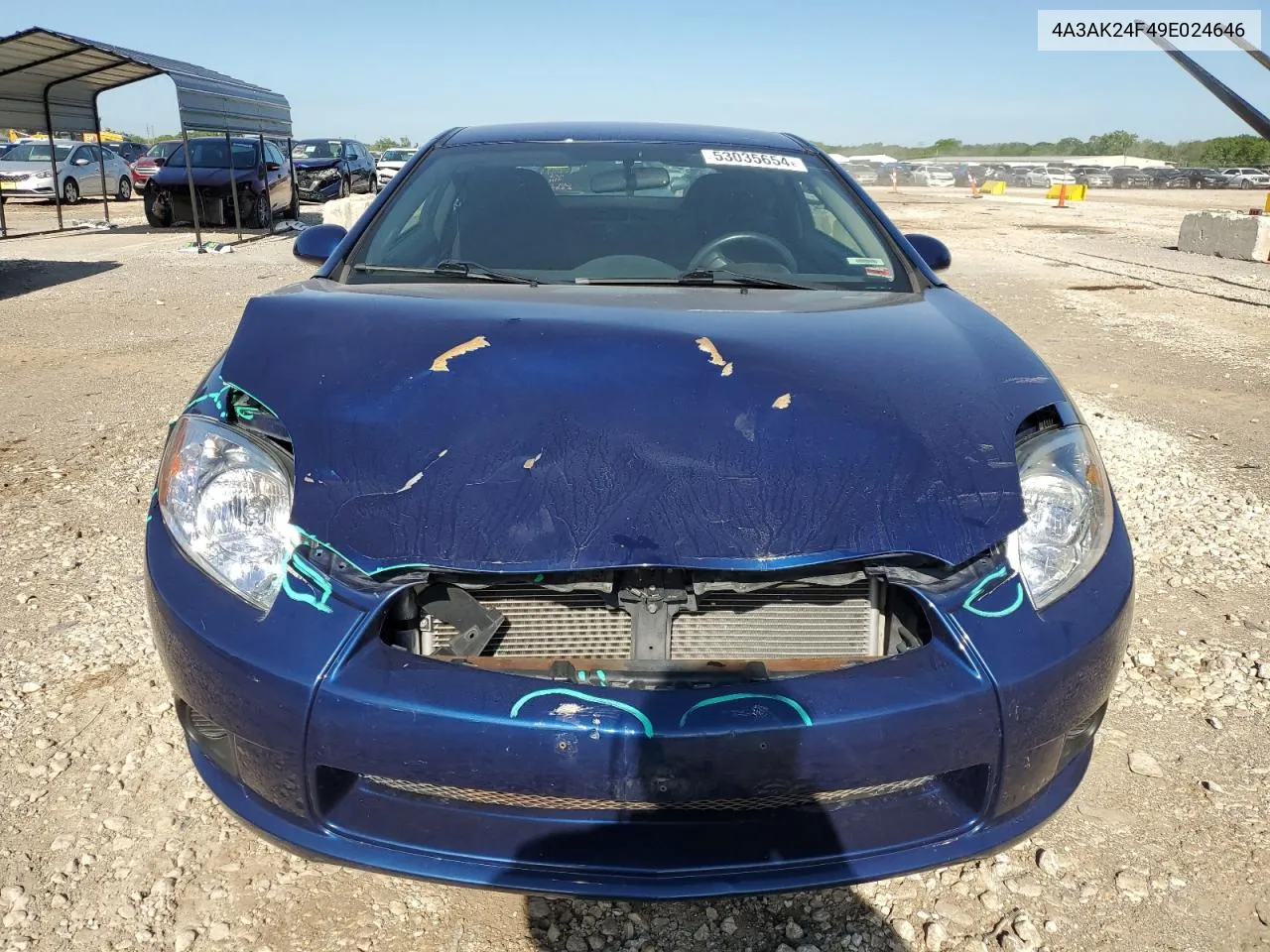 2009 Mitsubishi Eclipse Gs VIN: 4A3AK24F49E024646 Lot: 53035654