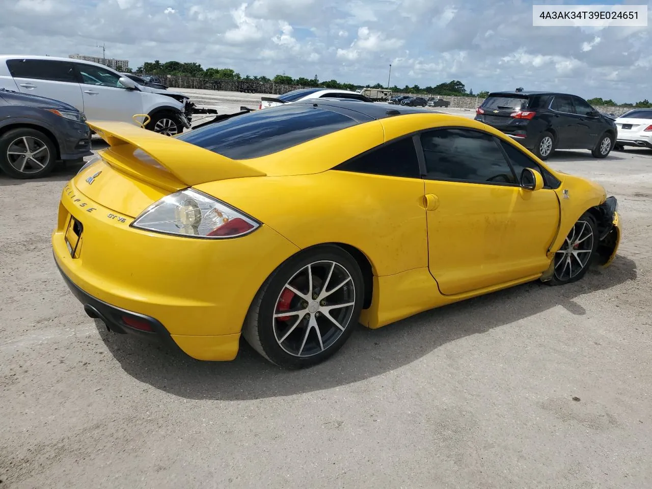 2009 Mitsubishi Eclipse Gt VIN: 4A3AK34T39E024651 Lot: 68601054