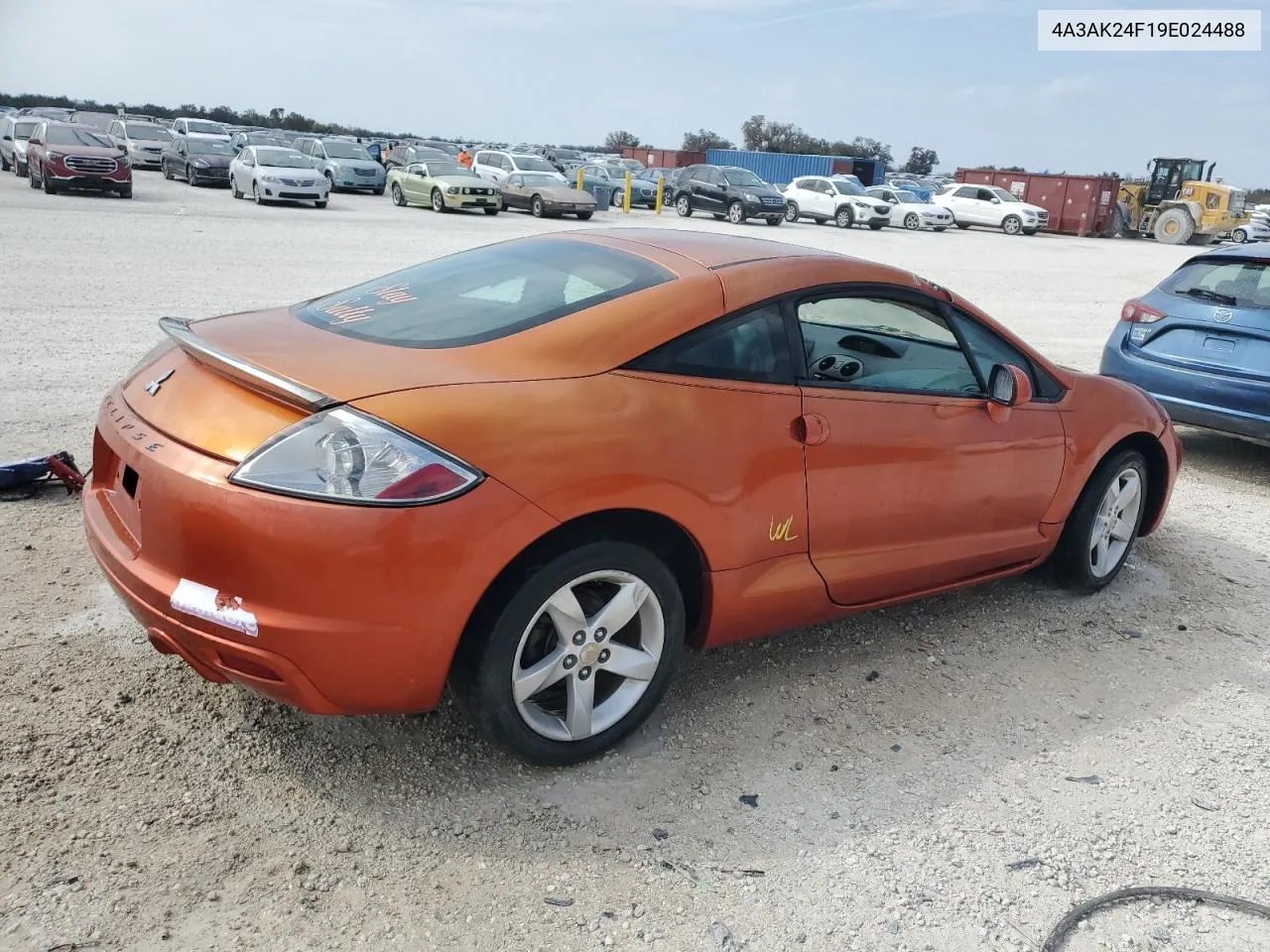 2009 Mitsubishi Eclipse Gs VIN: 4A3AK24F19E024488 Lot: 73863194