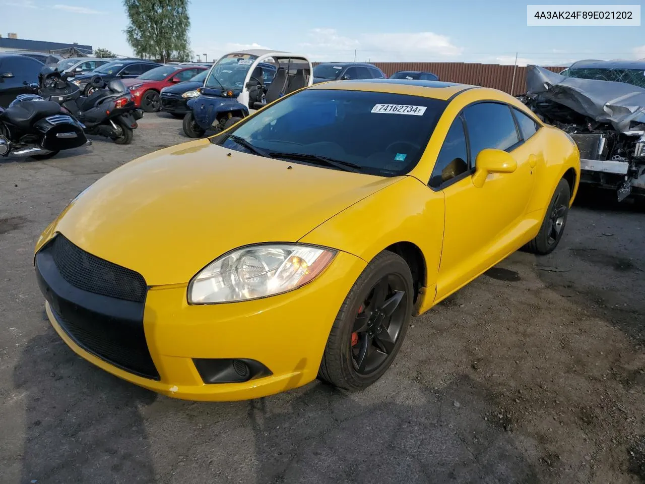 2009 Mitsubishi Eclipse Gs VIN: 4A3AK24F89E021202 Lot: 74162734