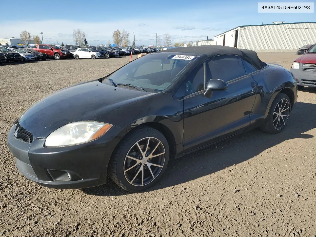 2009 Mitsubishi Eclipse Spyder Gt VIN: 4A3AL45T59E602198 Lot: 75436184