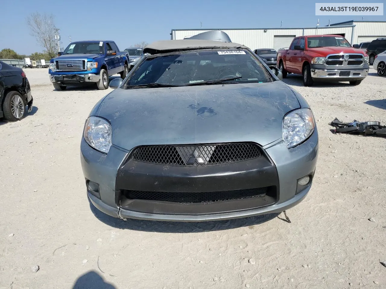 2009 Mitsubishi Eclipse Spyder Gt VIN: 4A3AL35T19E039967 Lot: 75438164