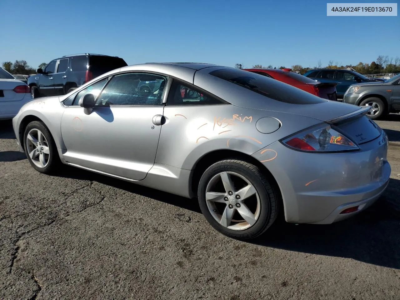 2009 Mitsubishi Eclipse Gs VIN: 4A3AK24F19E013670 Lot: 76370004