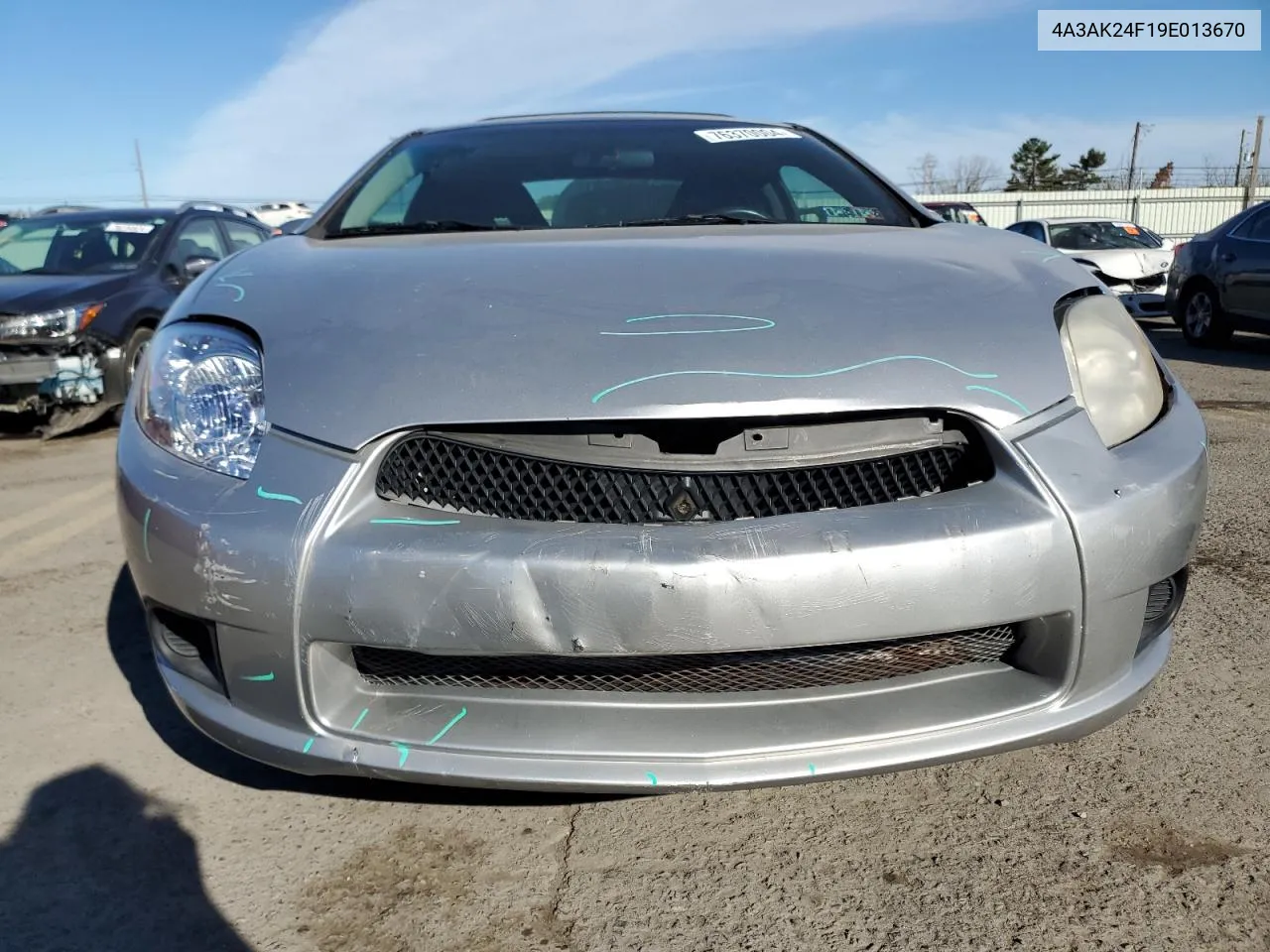 2009 Mitsubishi Eclipse Gs VIN: 4A3AK24F19E013670 Lot: 76370004