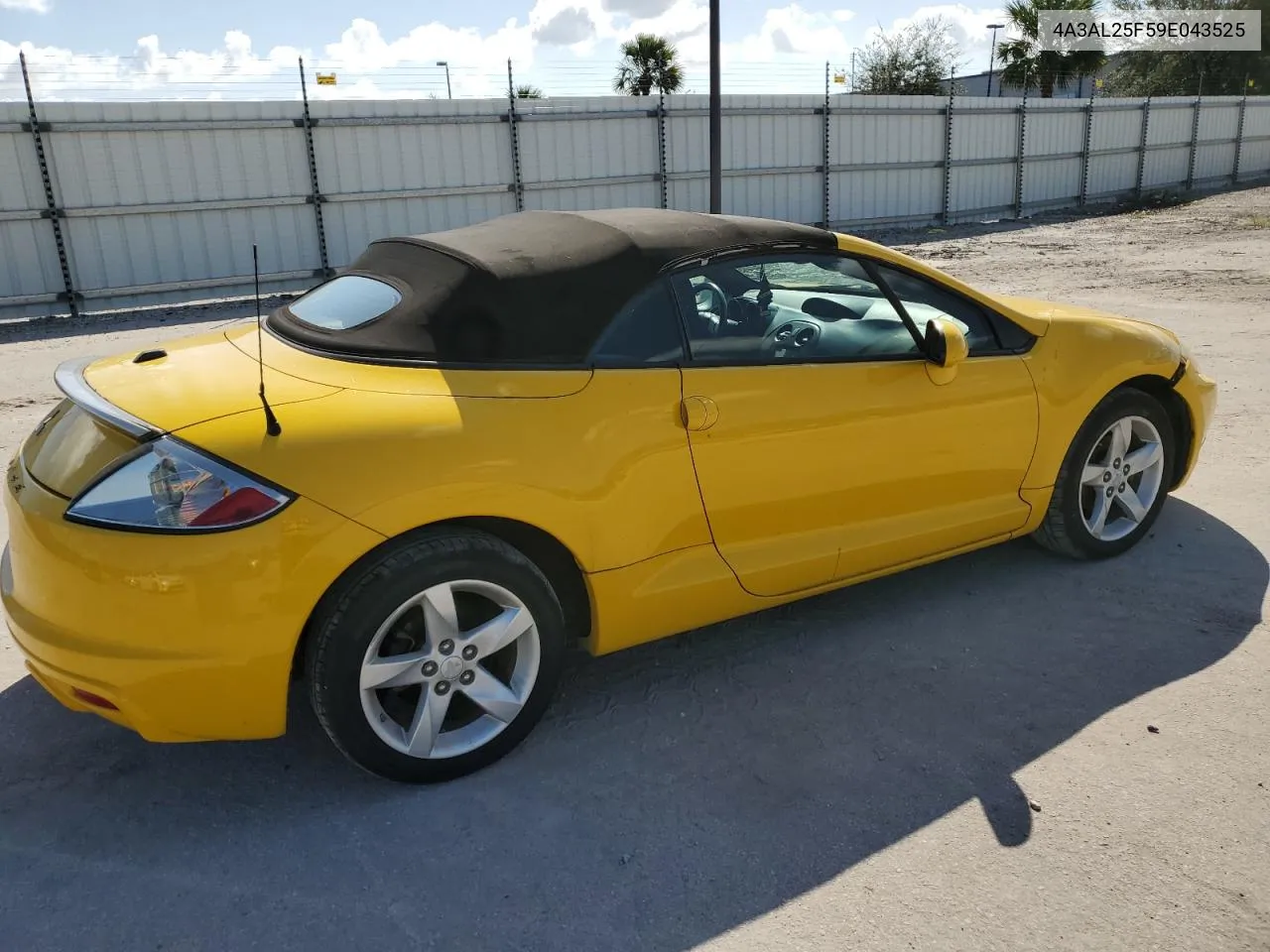 2009 Mitsubishi Eclipse Spyder Gs VIN: 4A3AL25F59E043525 Lot: 77369994