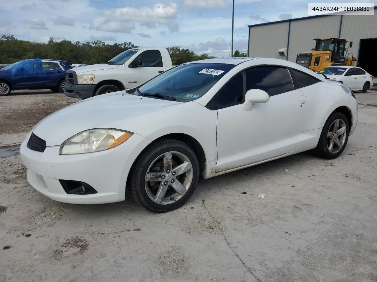 2009 Mitsubishi Eclipse Gs VIN: 4A3AK24F19E038830 Lot: 79469074