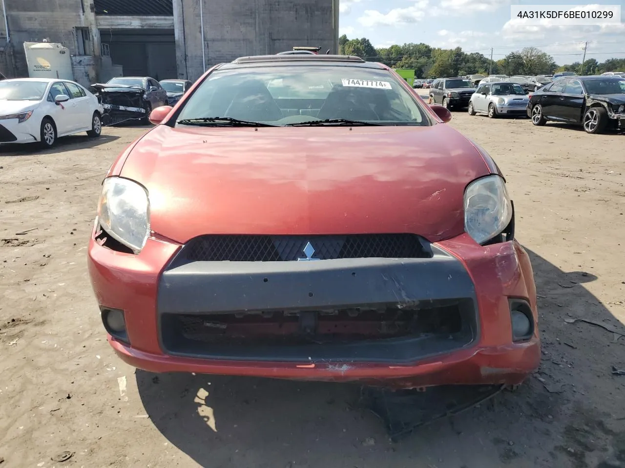 2011 Mitsubishi Eclipse Gs Sport VIN: 4A31K5DF6BE010299 Lot: 74477774