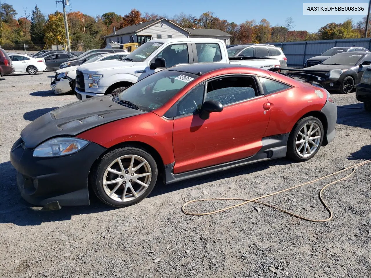 2011 Mitsubishi Eclipse Gs Sport VIN: 4A31K5DF6BE008536 Lot: 77275914