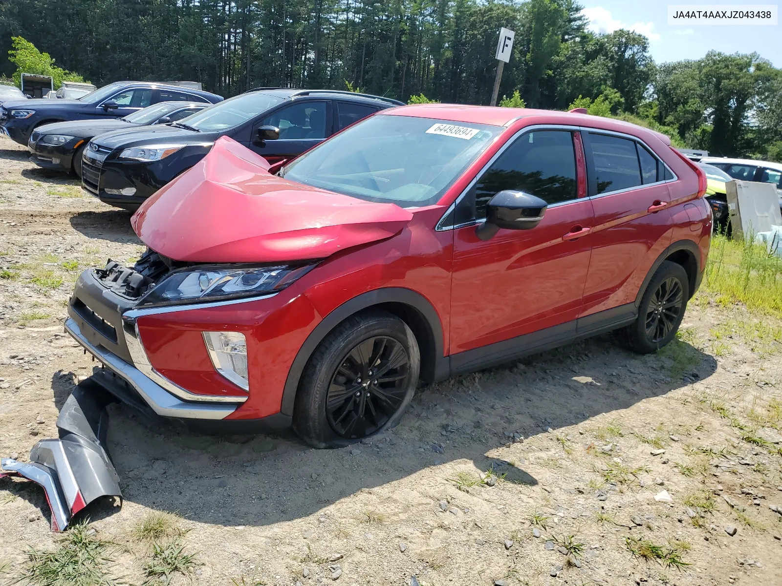 2018 Mitsubishi Eclipse Cross Le VIN: JA4AT4AAXJZ043438 Lot: 64493694