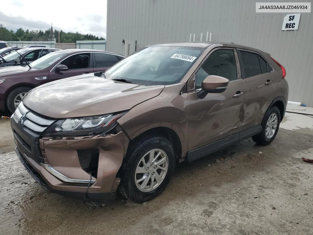 2018 Mitsubishi Eclipse Cross Es VIN: JA4AS3AA8JZ046934 Lot: 64788694