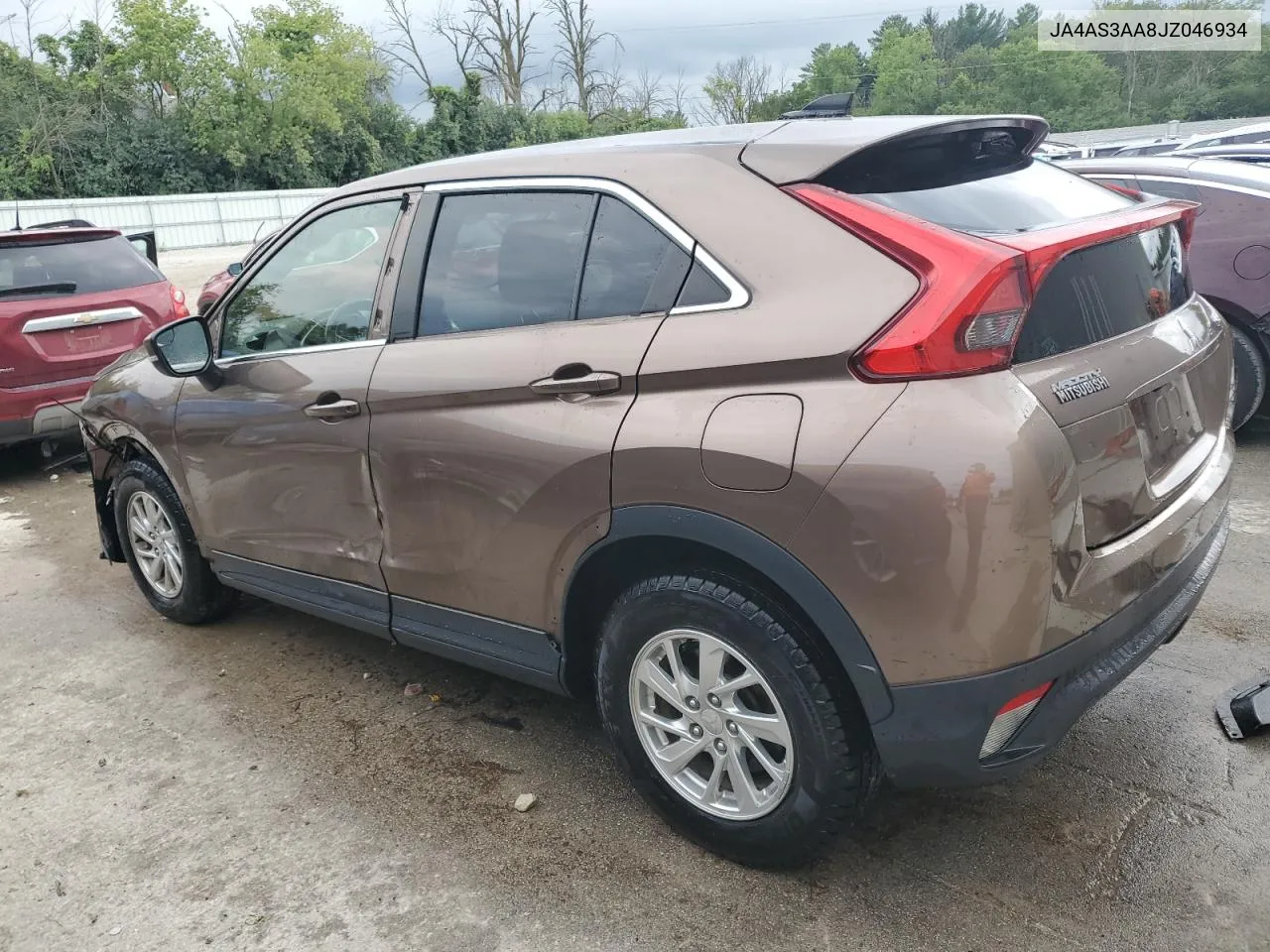 2018 Mitsubishi Eclipse Cross Es VIN: JA4AS3AA8JZ046934 Lot: 64788694