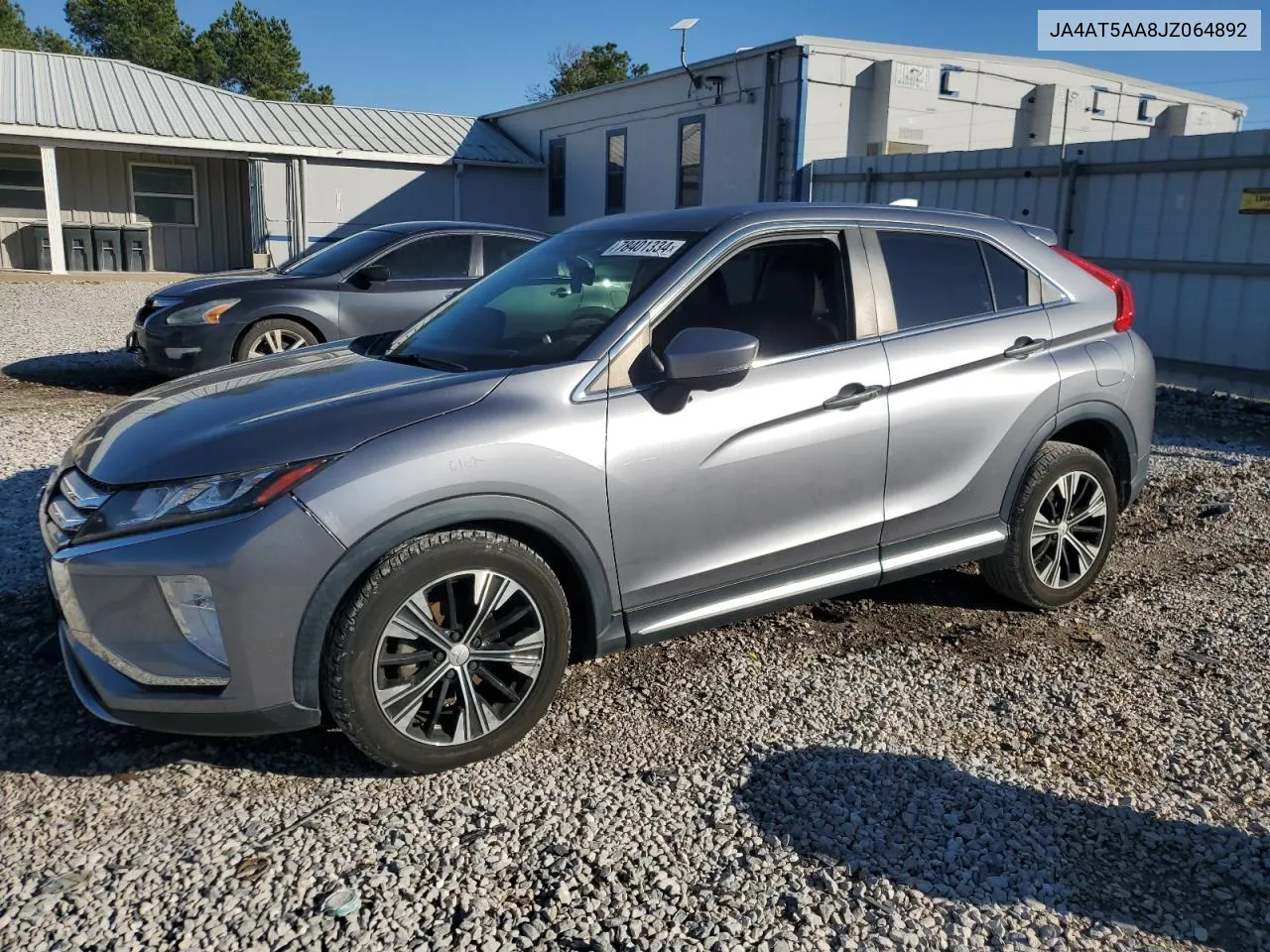 2018 Mitsubishi Eclipse Cross Se VIN: JA4AT5AA8JZ064892 Lot: 78401334