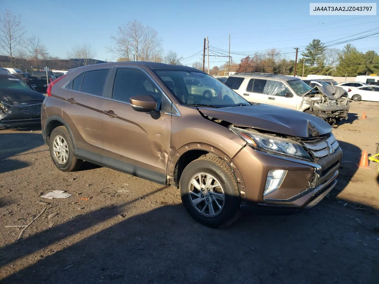 2018 Mitsubishi Eclipse Cross Es VIN: JA4AT3AA2JZ043797 Lot: 79579594