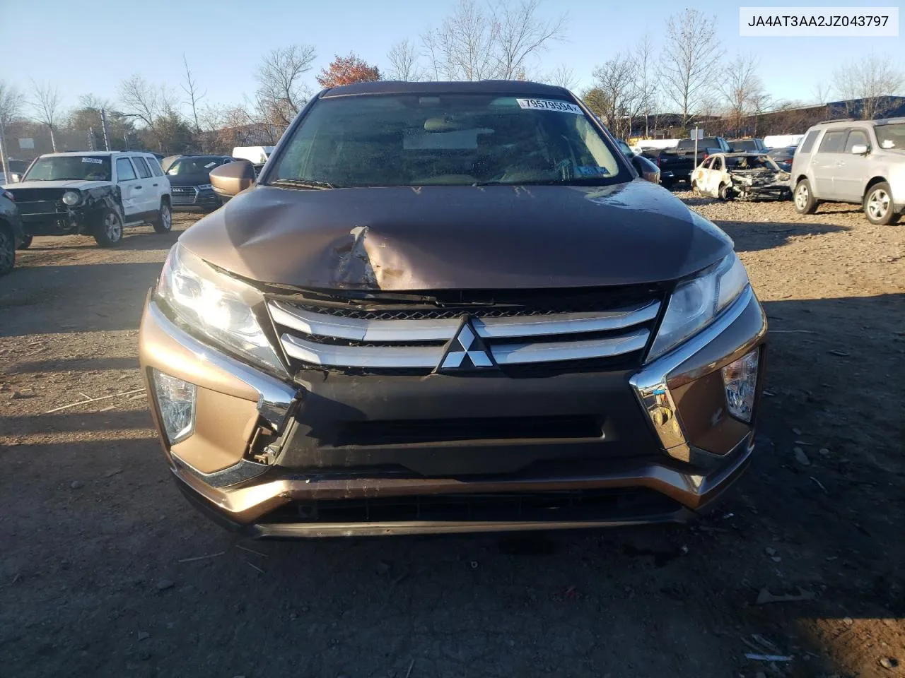 2018 Mitsubishi Eclipse Cross Es VIN: JA4AT3AA2JZ043797 Lot: 79579594