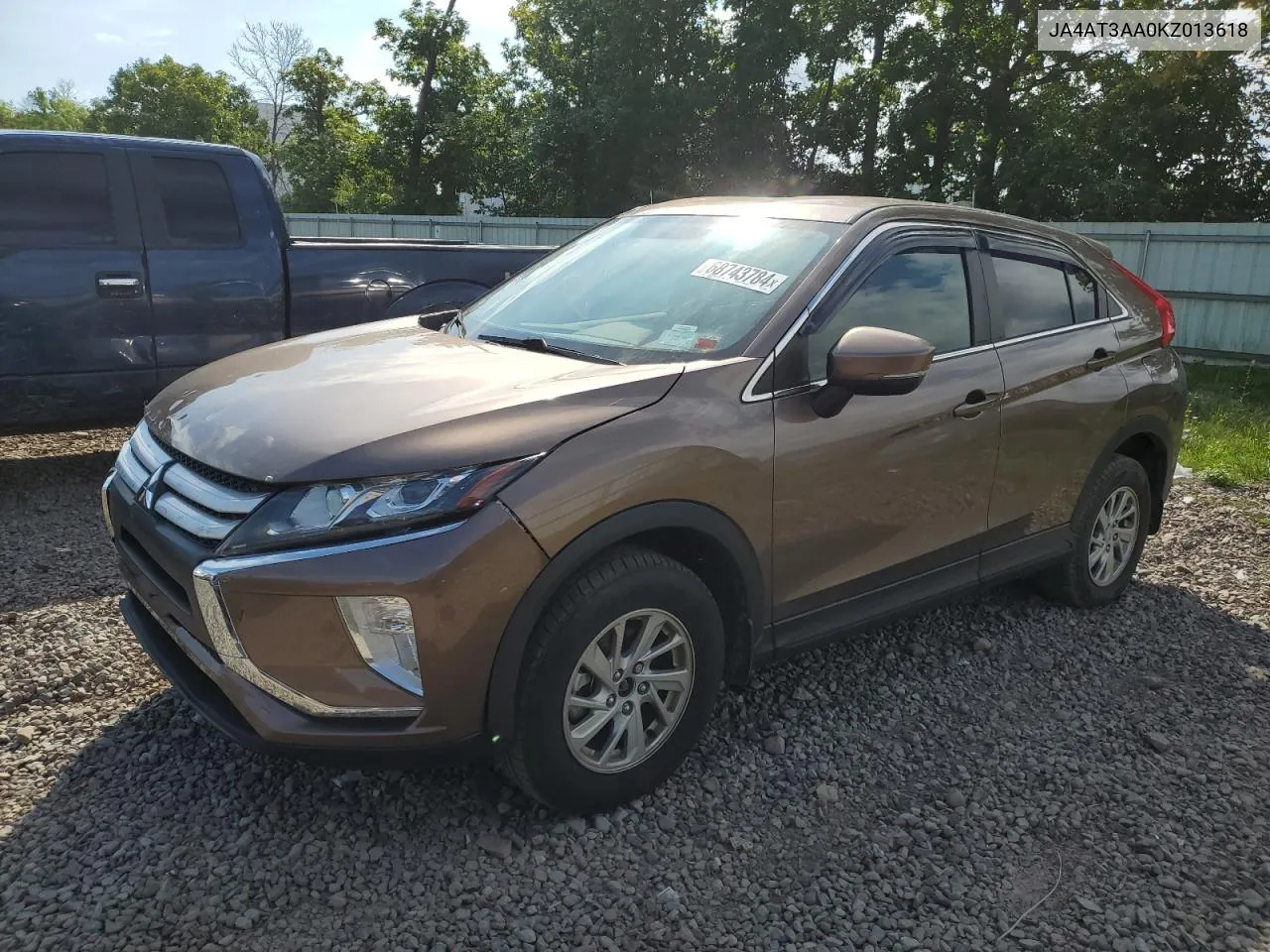 2019 Mitsubishi Eclipse Cross Es VIN: JA4AT3AA0KZ013618 Lot: 68743784