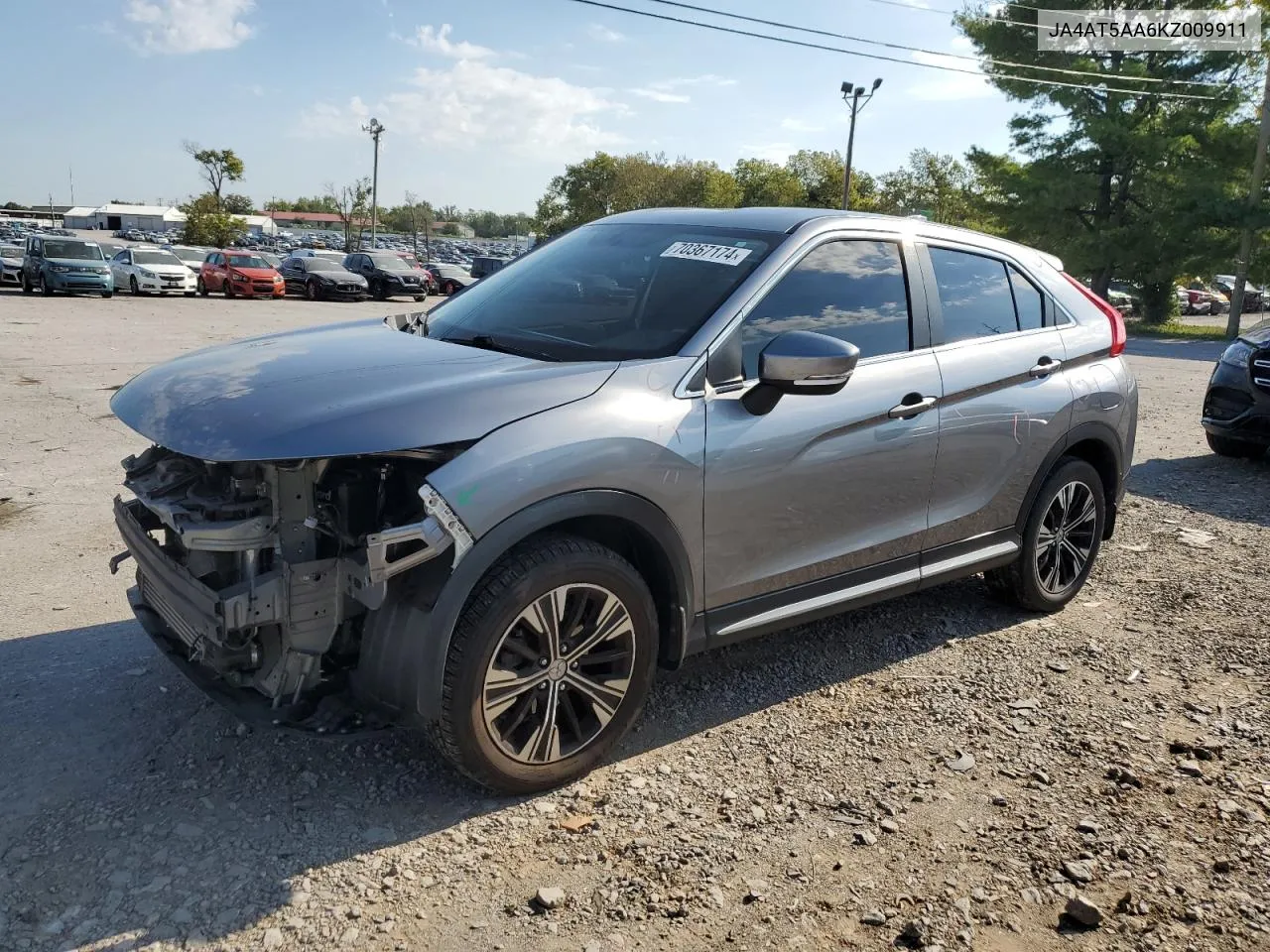 2019 Mitsubishi Eclipse Cross Se VIN: JA4AT5AA6KZ009911 Lot: 70367174