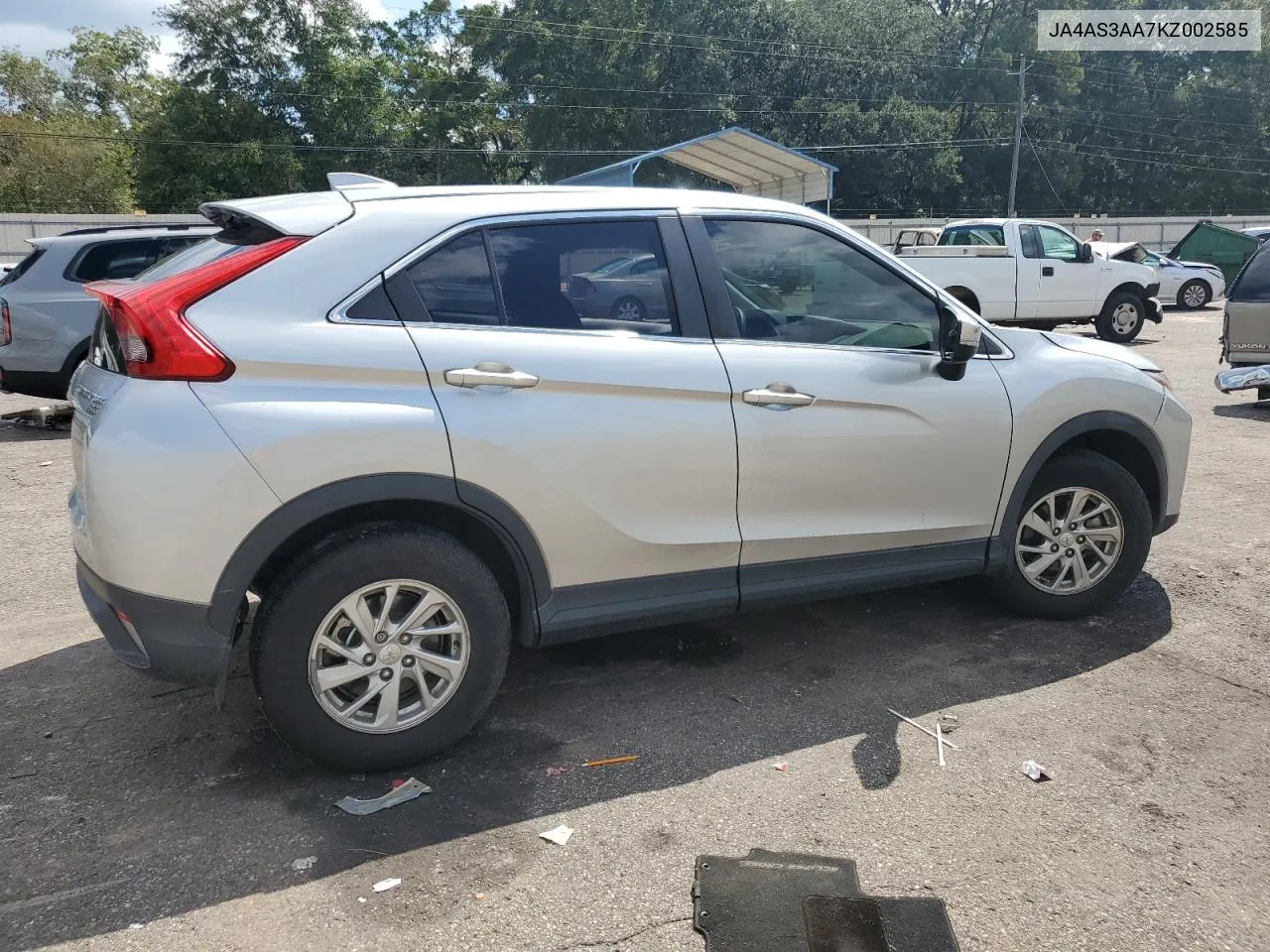 2019 Mitsubishi Eclipse Cross Es VIN: JA4AS3AA7KZ002585 Lot: 71371334