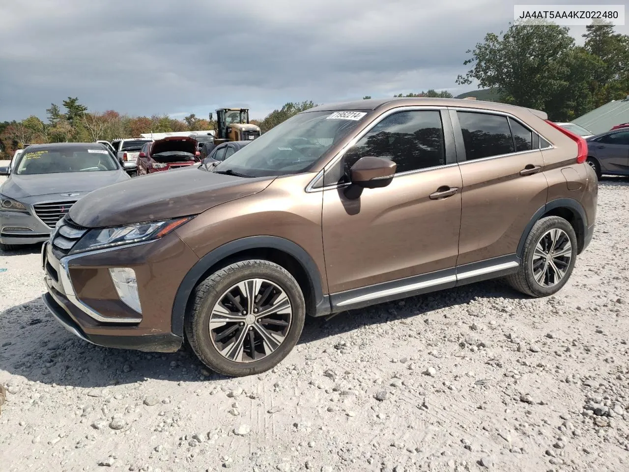 2019 Mitsubishi Eclipse Cross Se VIN: JA4AT5AA4KZ022480 Lot: 71952214